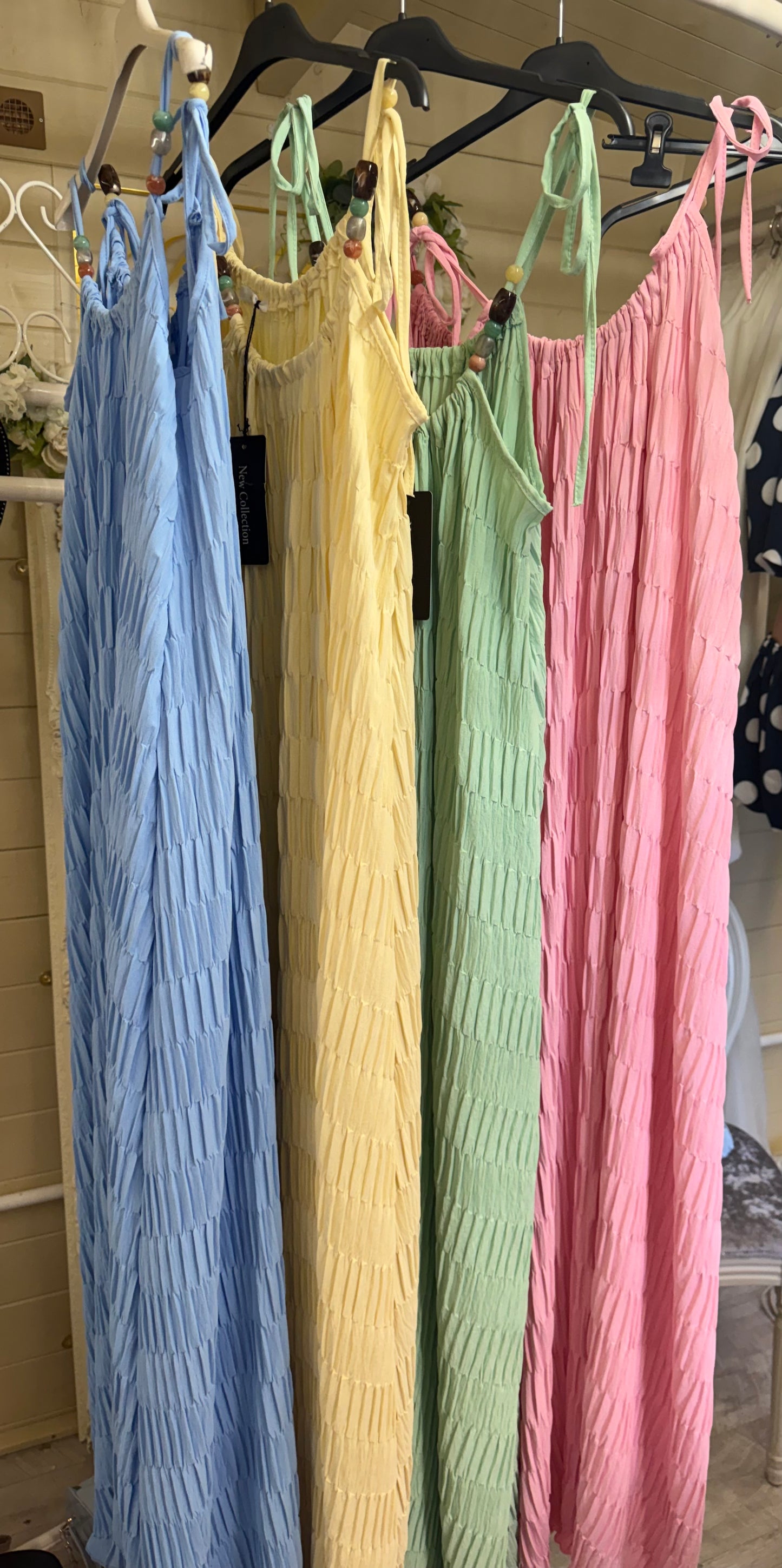 Tie Shoulder Maxi With Beads - one size 16-18