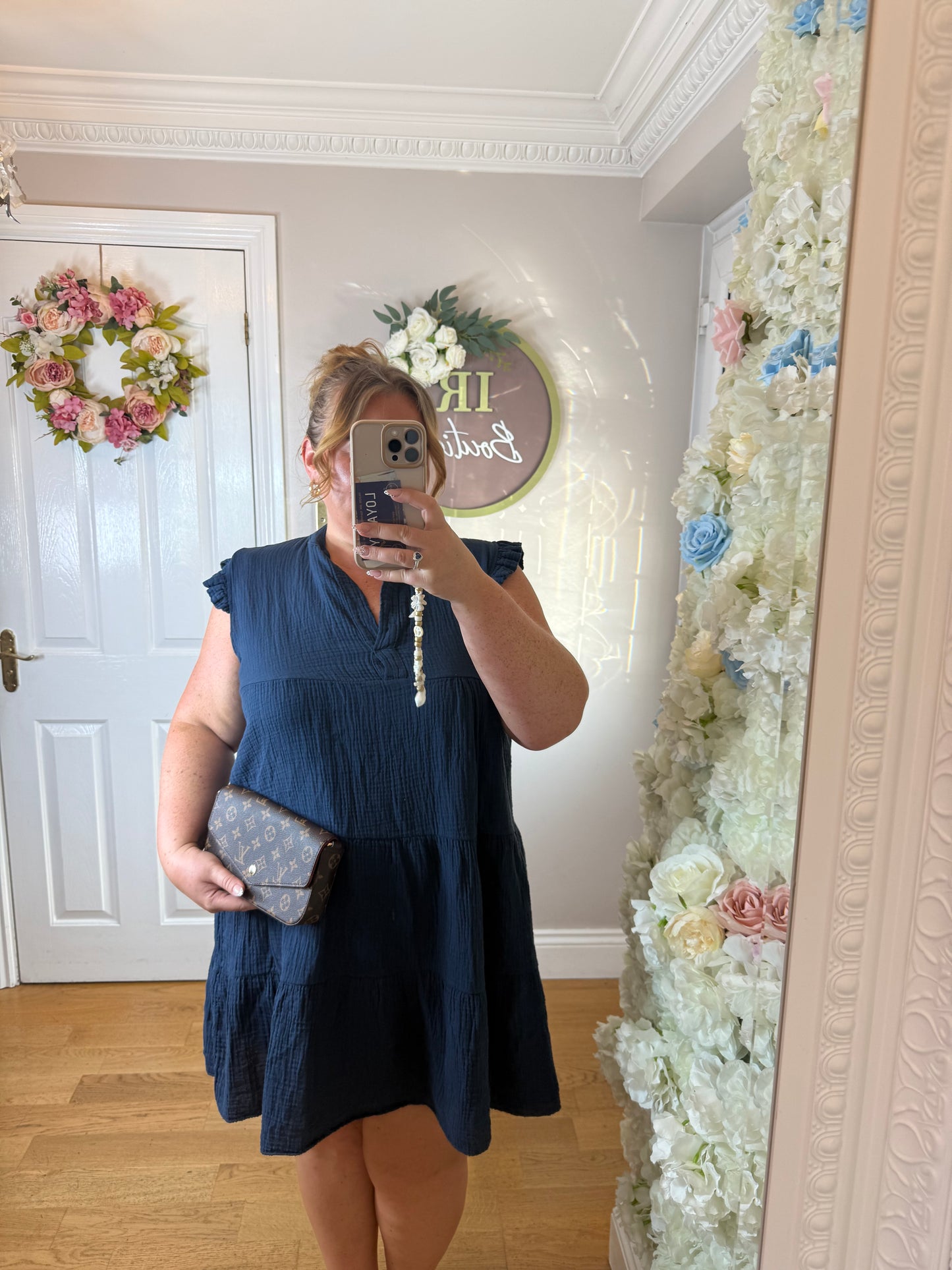 Cheesecloth Swing Dress - One size 10-16/18