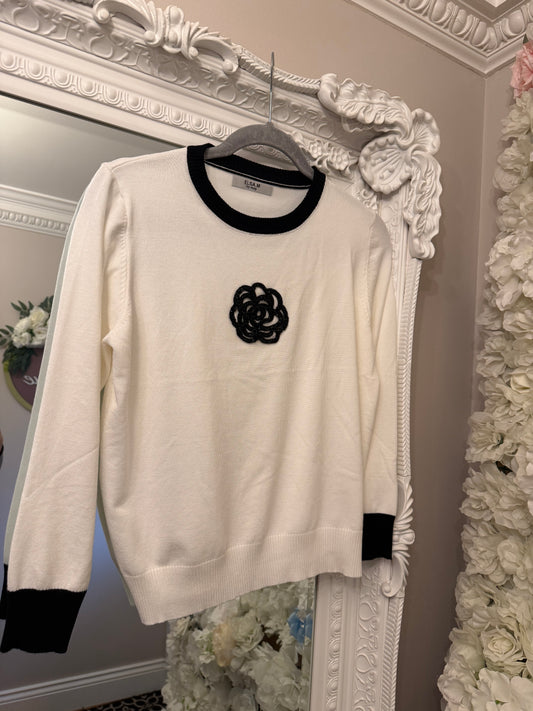 Beaded Flower Jumper