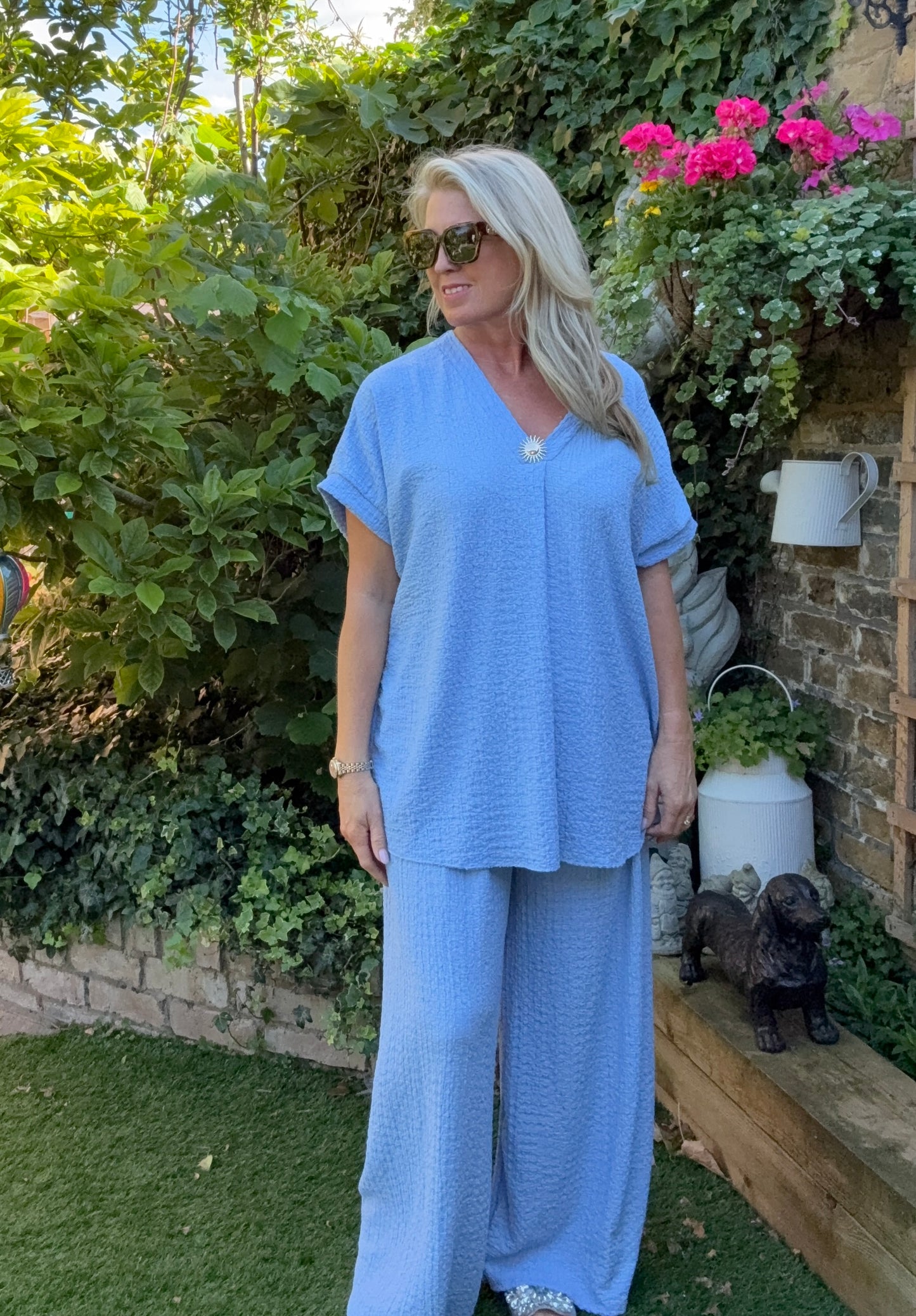 CLEMENTINE - V neckline loungeset