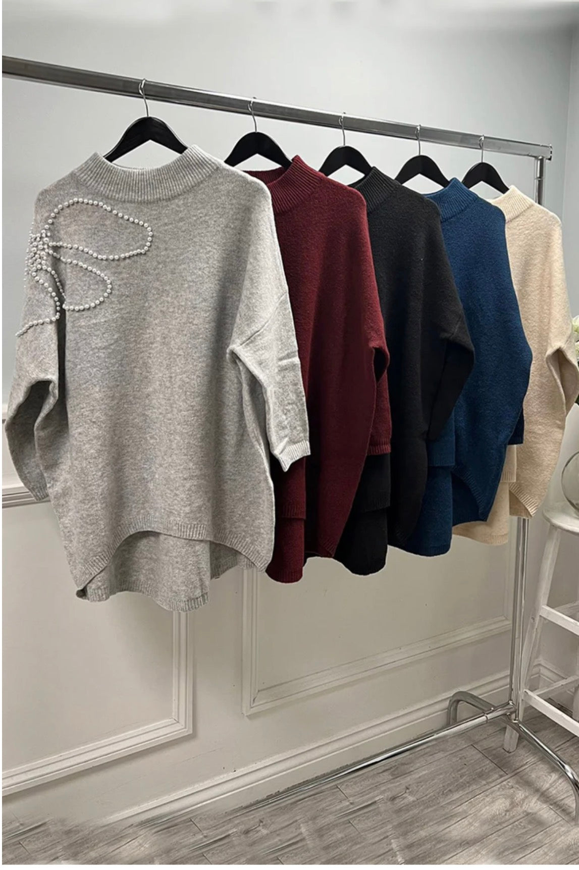 PEARL - Flower Oversized Jumper