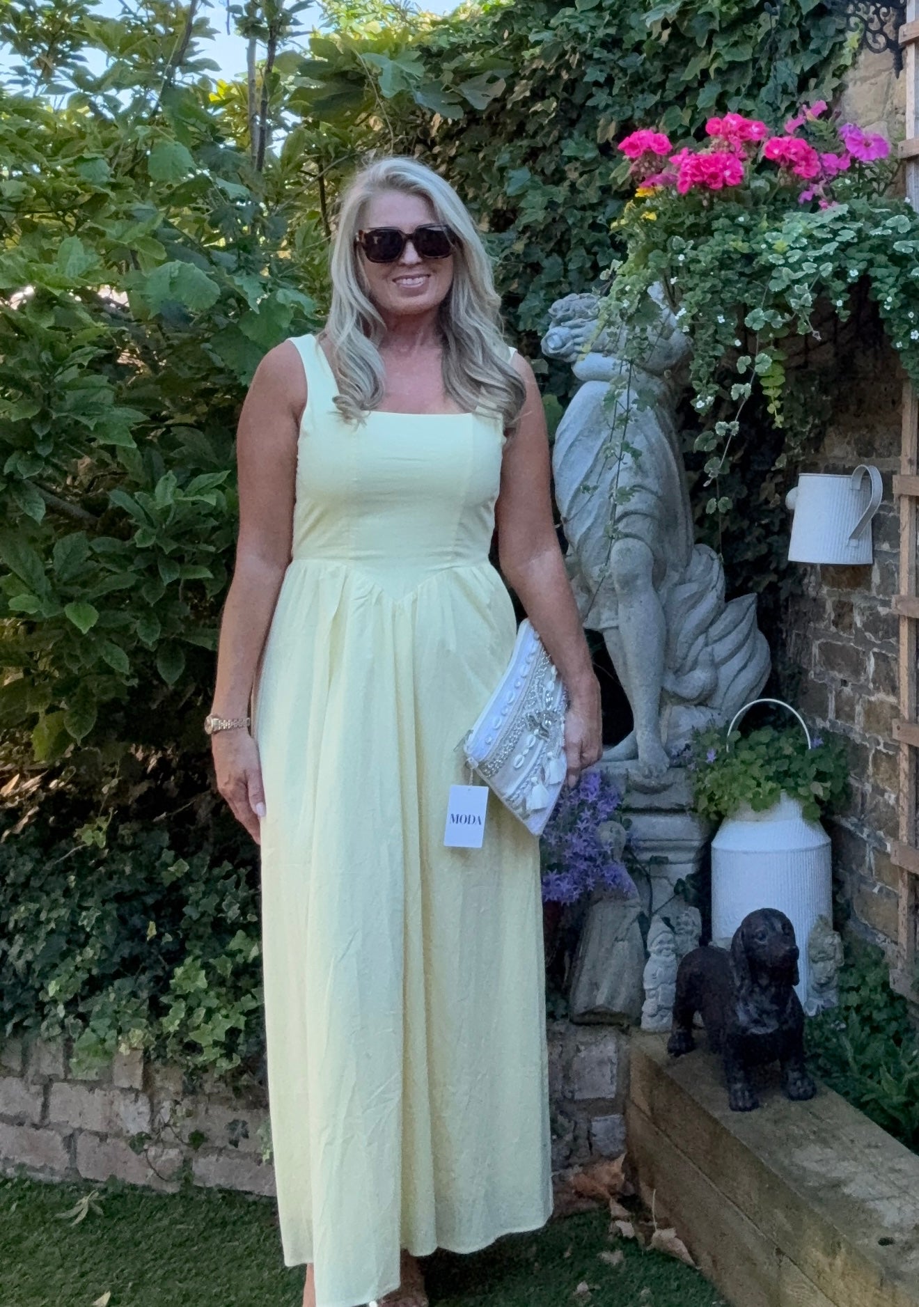 Square Neckline Maxi Dress