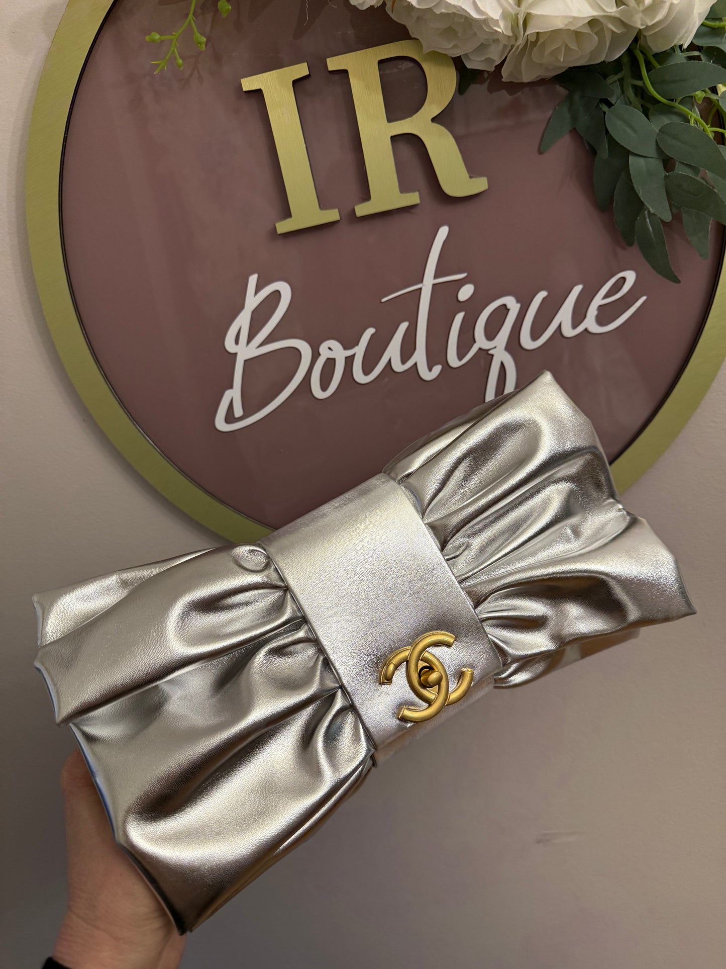 Cc Bow Bag - Silver