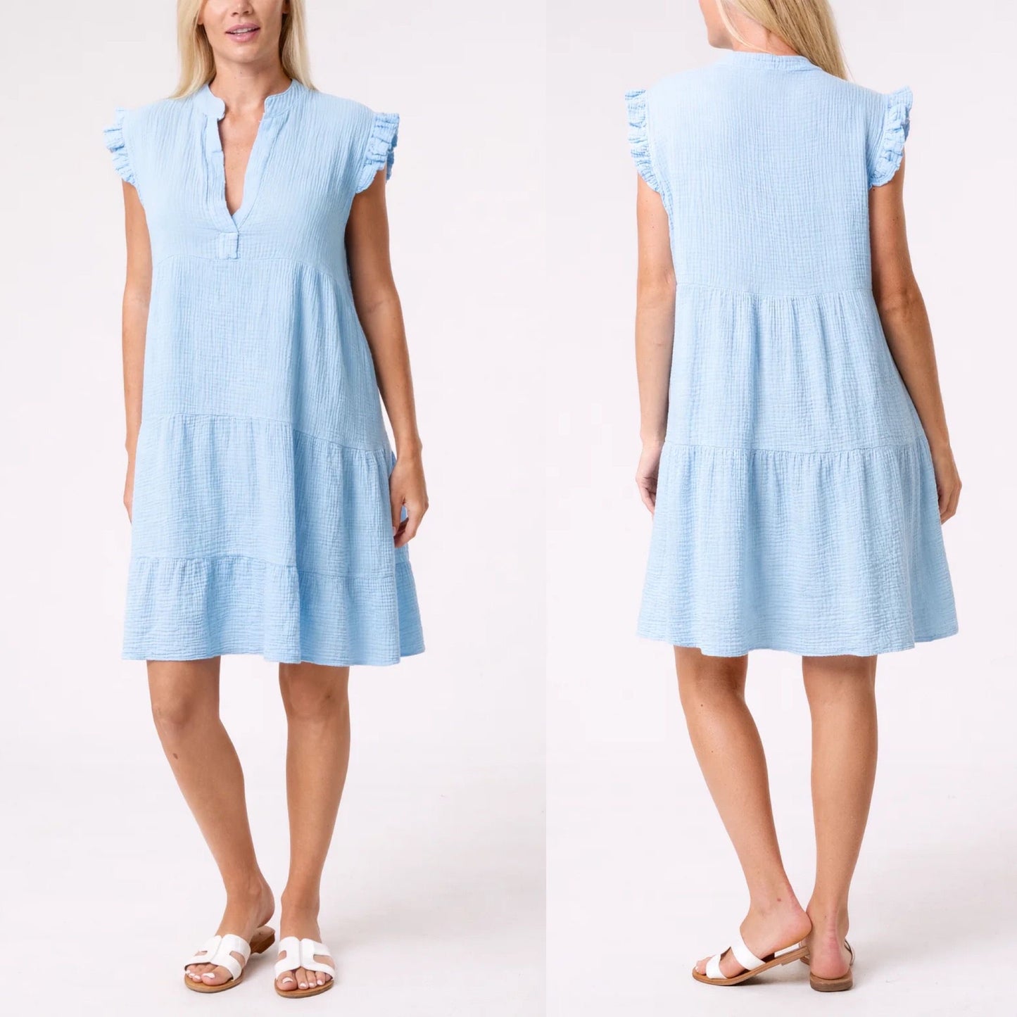 Cheesecloth Swing Dress - One size 10-16/18