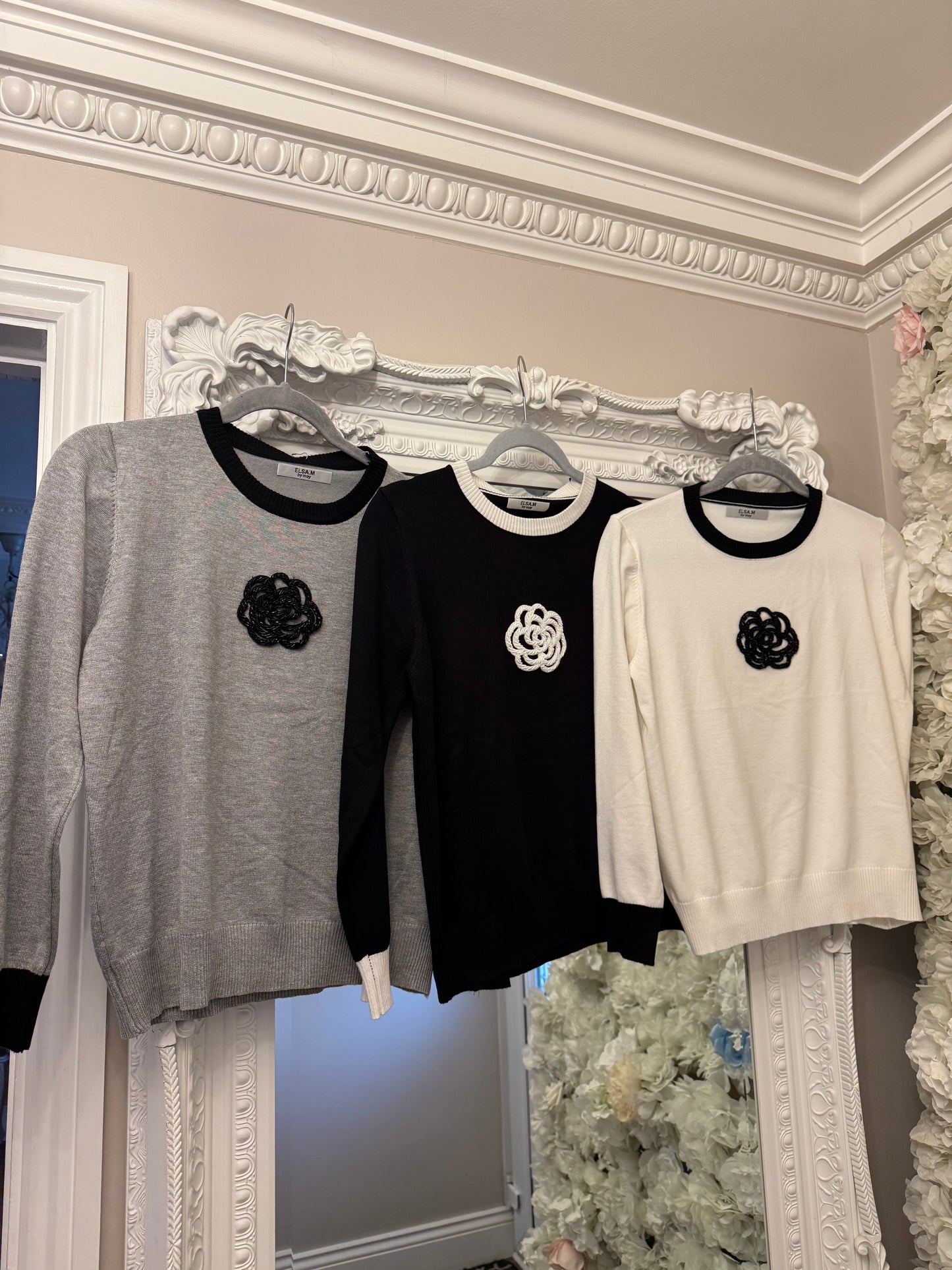 Beaded Flower Jumper