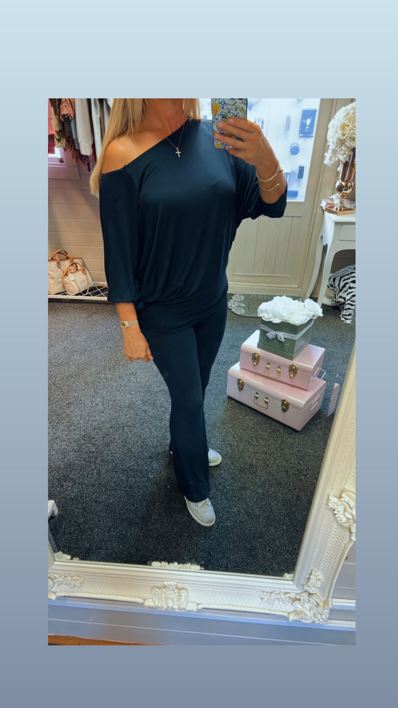 Off the shoulder lounge set co-ord - One size 6-12/14