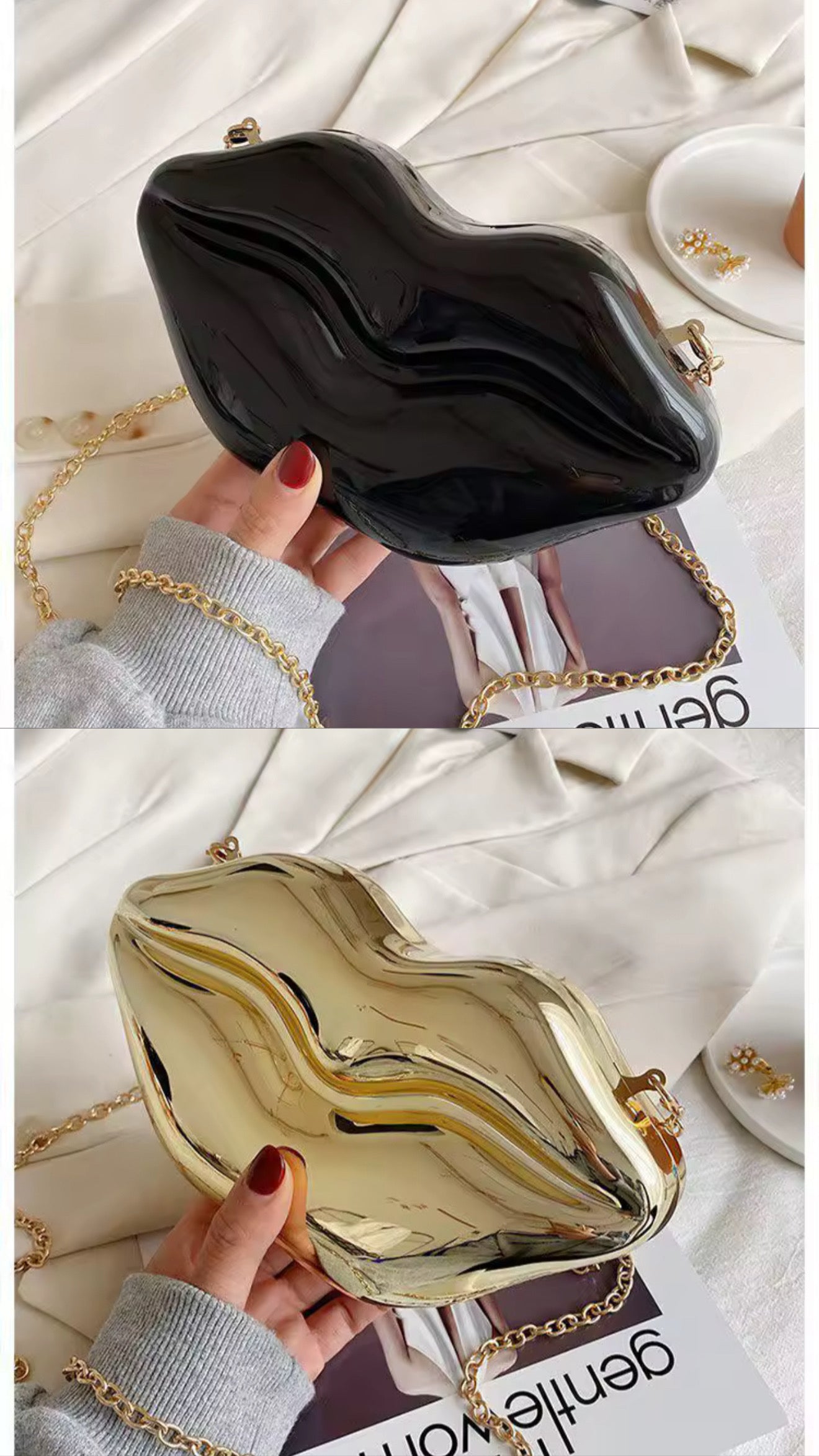 Lips Clutch Bag / Handbag