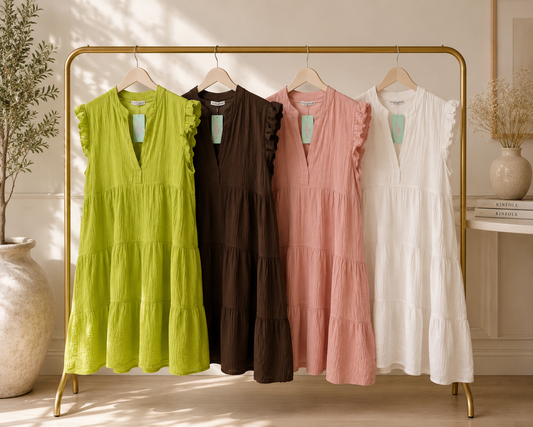 Cheesecloth Swing Dress - One size 10-16/18