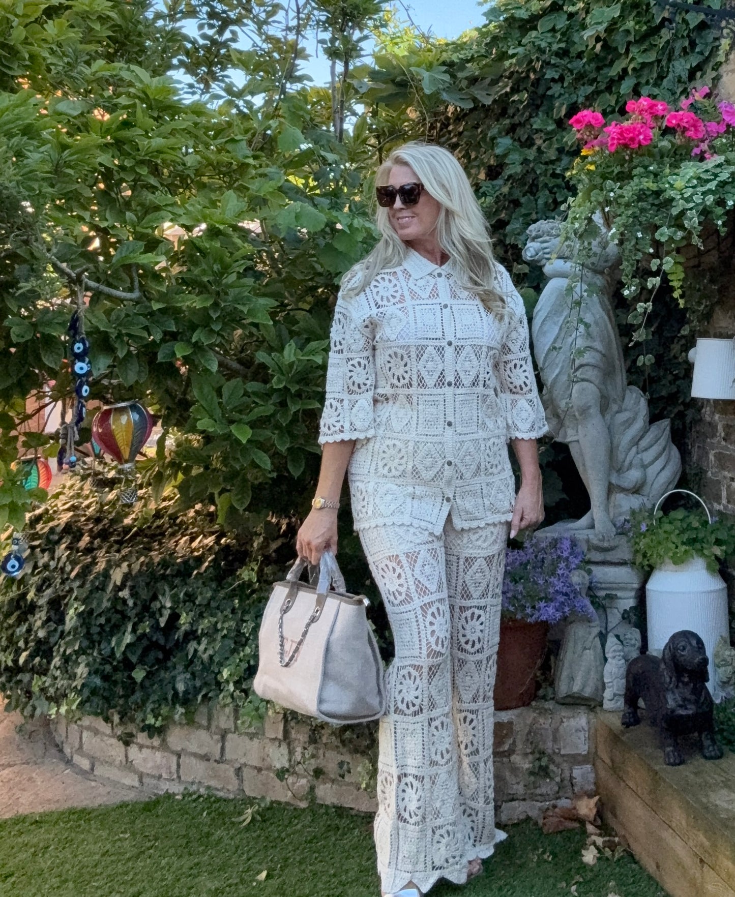 Bethany Beige Crochet Co-Ord