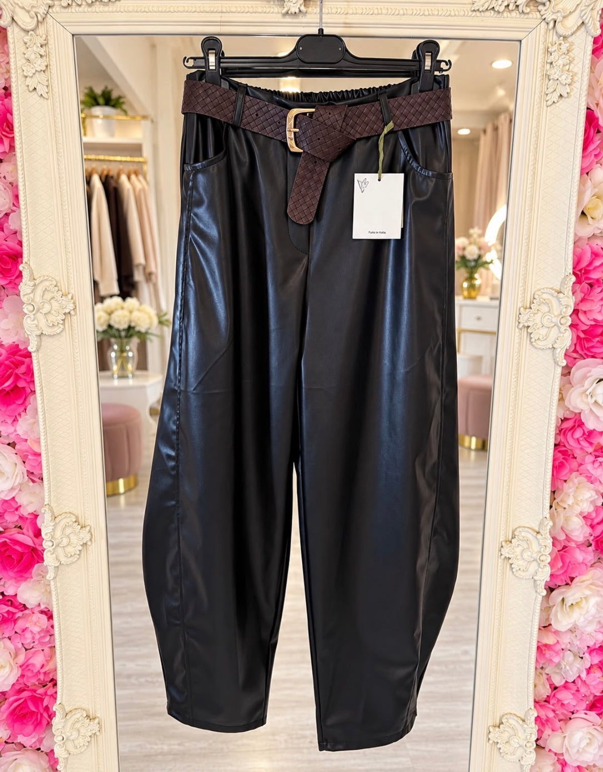 Leoni leather trousers