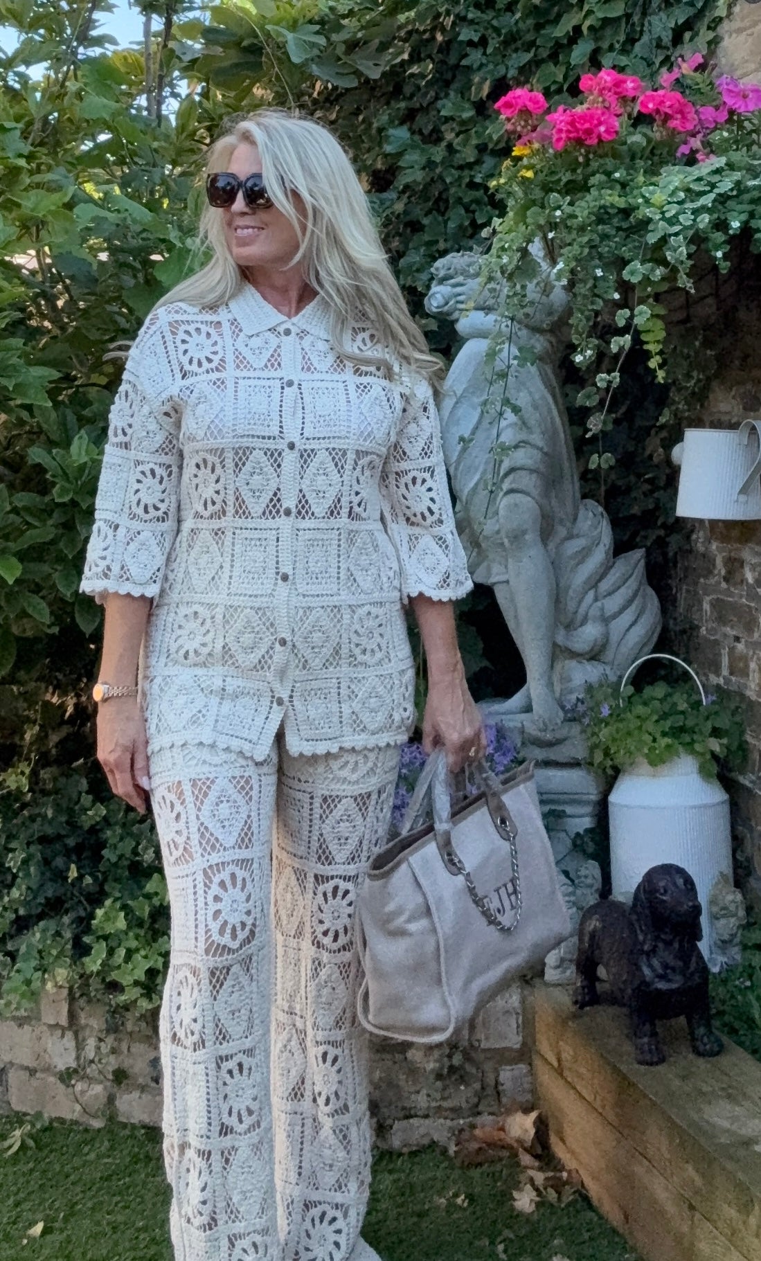 Bethany Beige Crochet Co-Ord