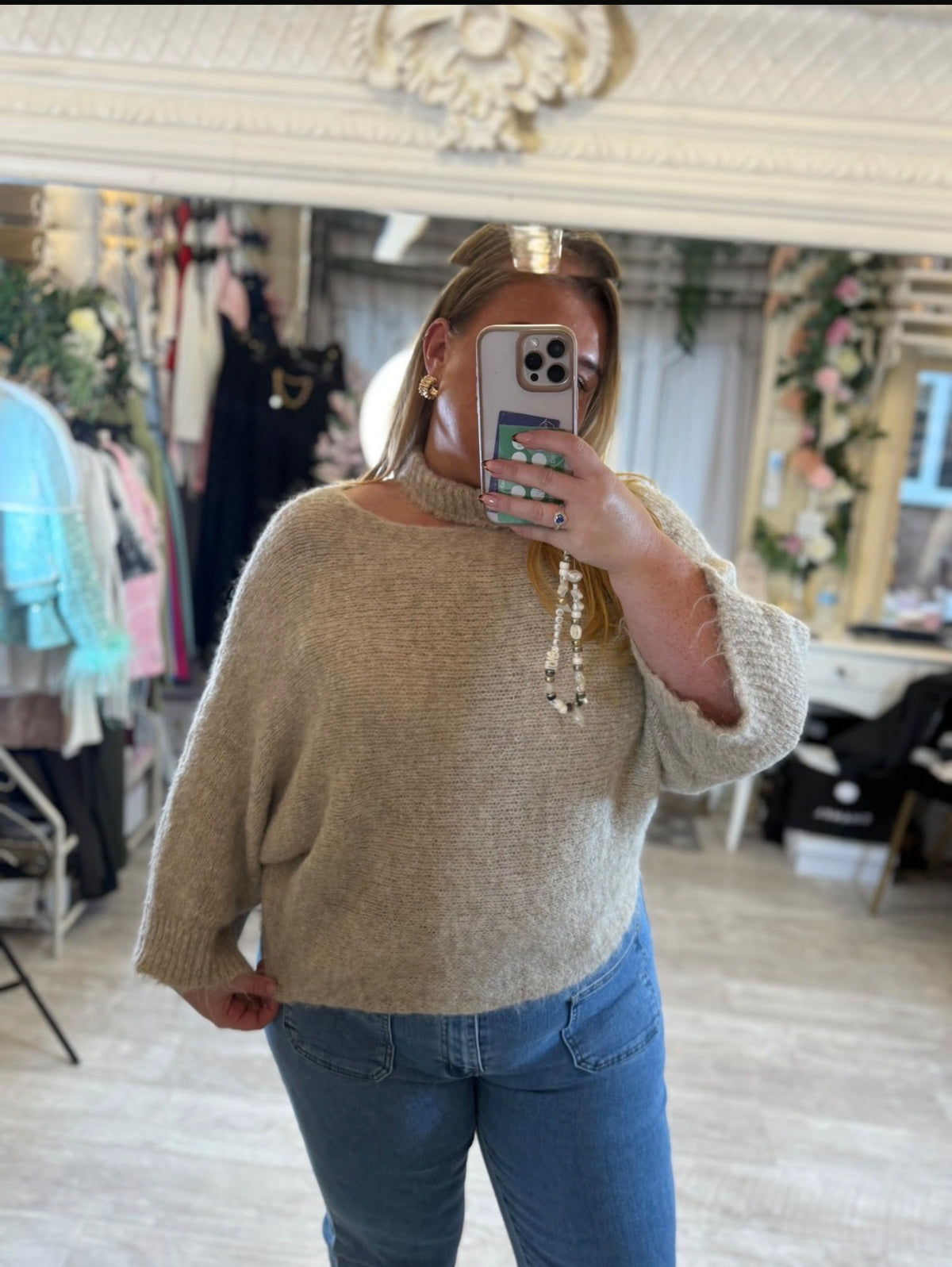 Luella cold shoulder jumper