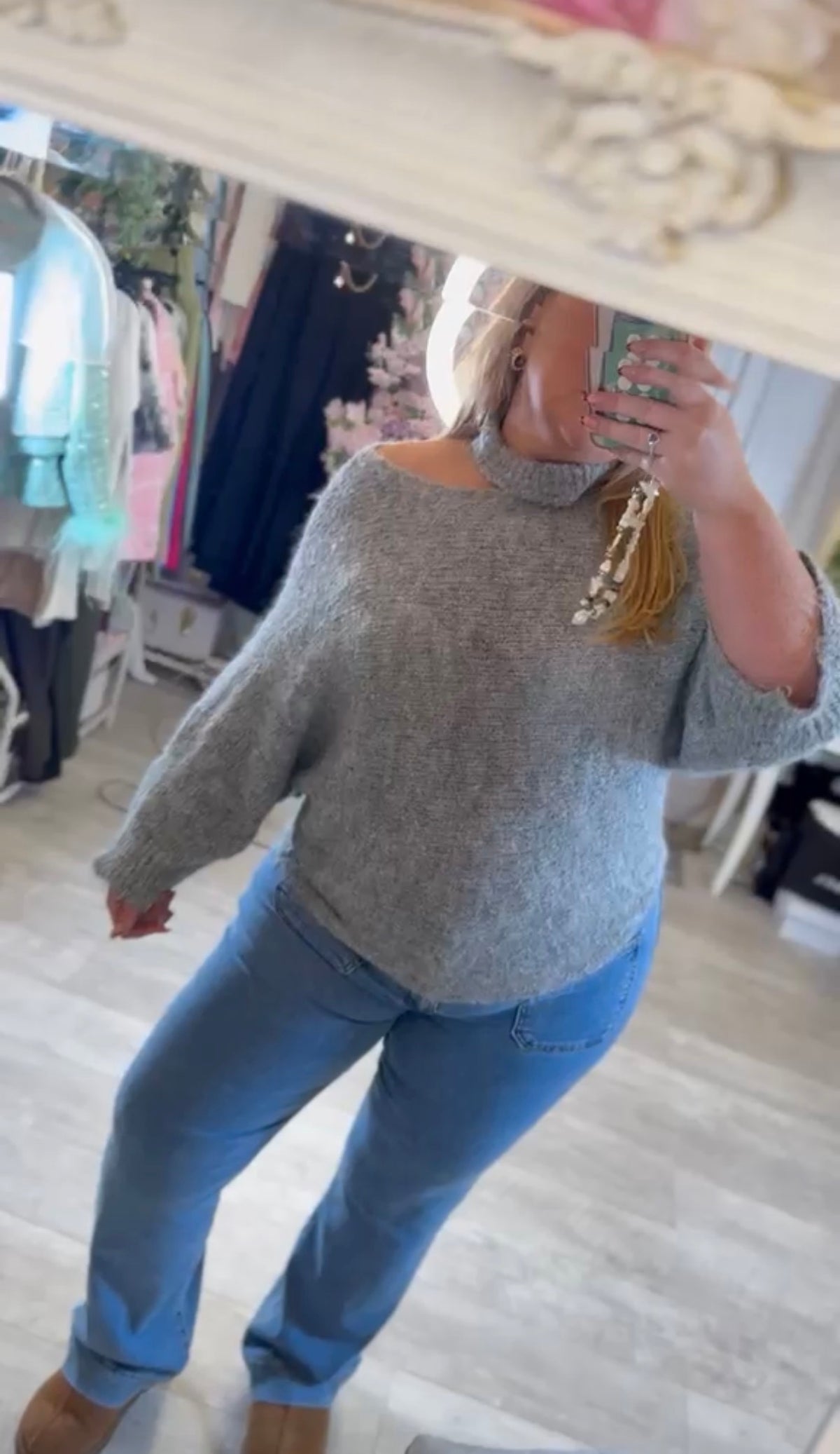 Luella cold shoulder jumper