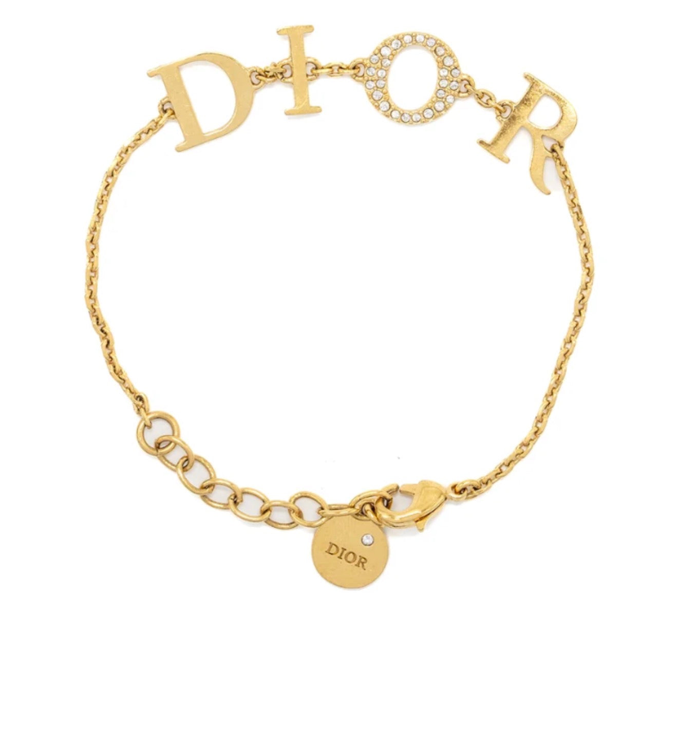 D Gold Letter Bracelet