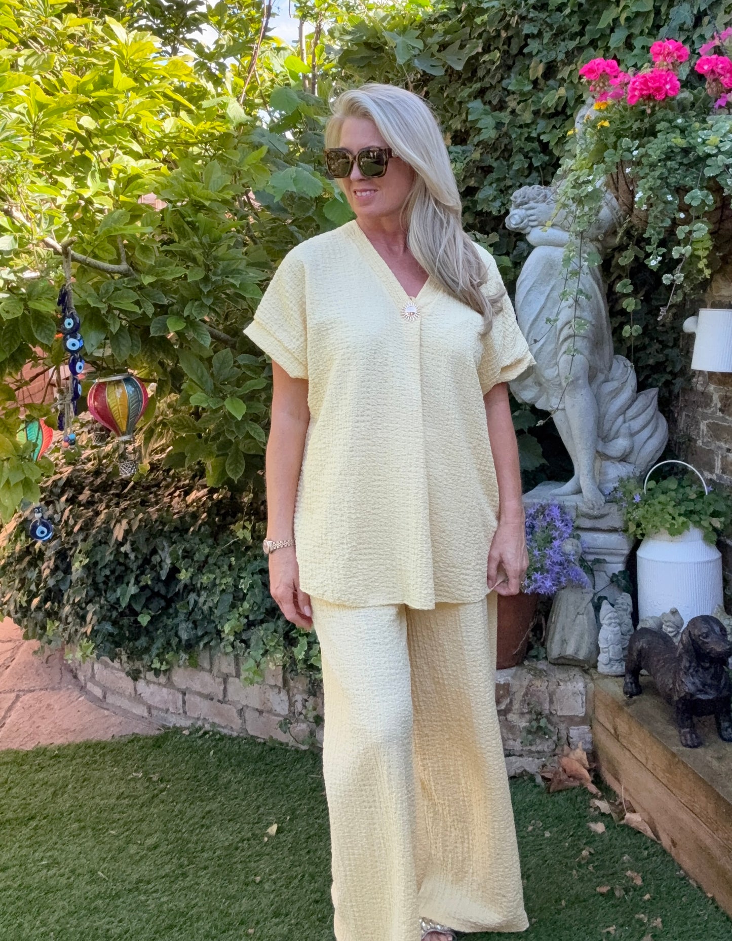 CLEMENTINE - V neckline loungeset