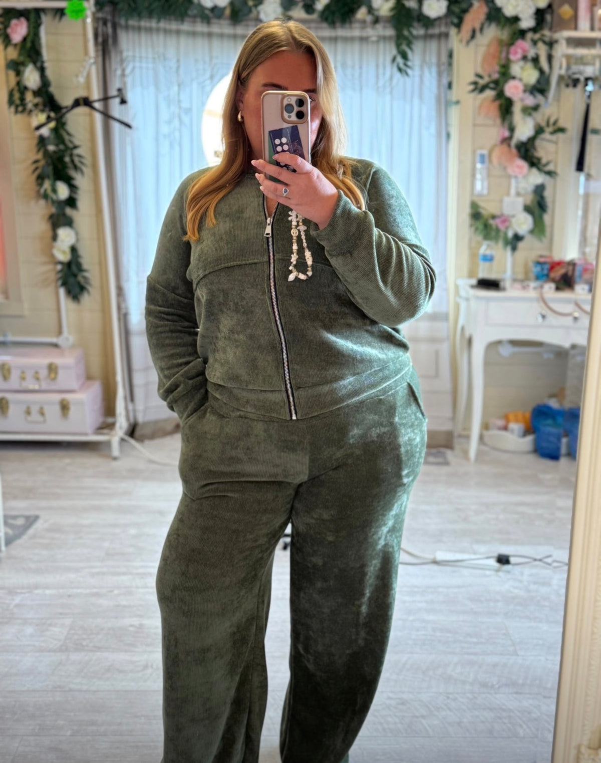 Georgie velour tracksuit