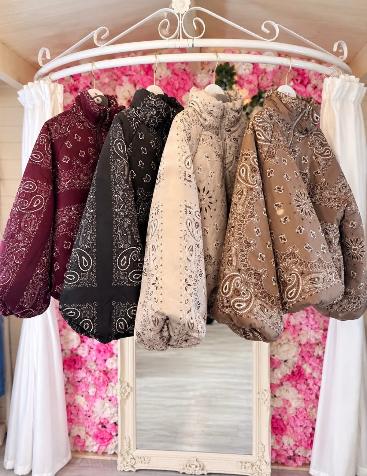 Bonita bandana print puffer