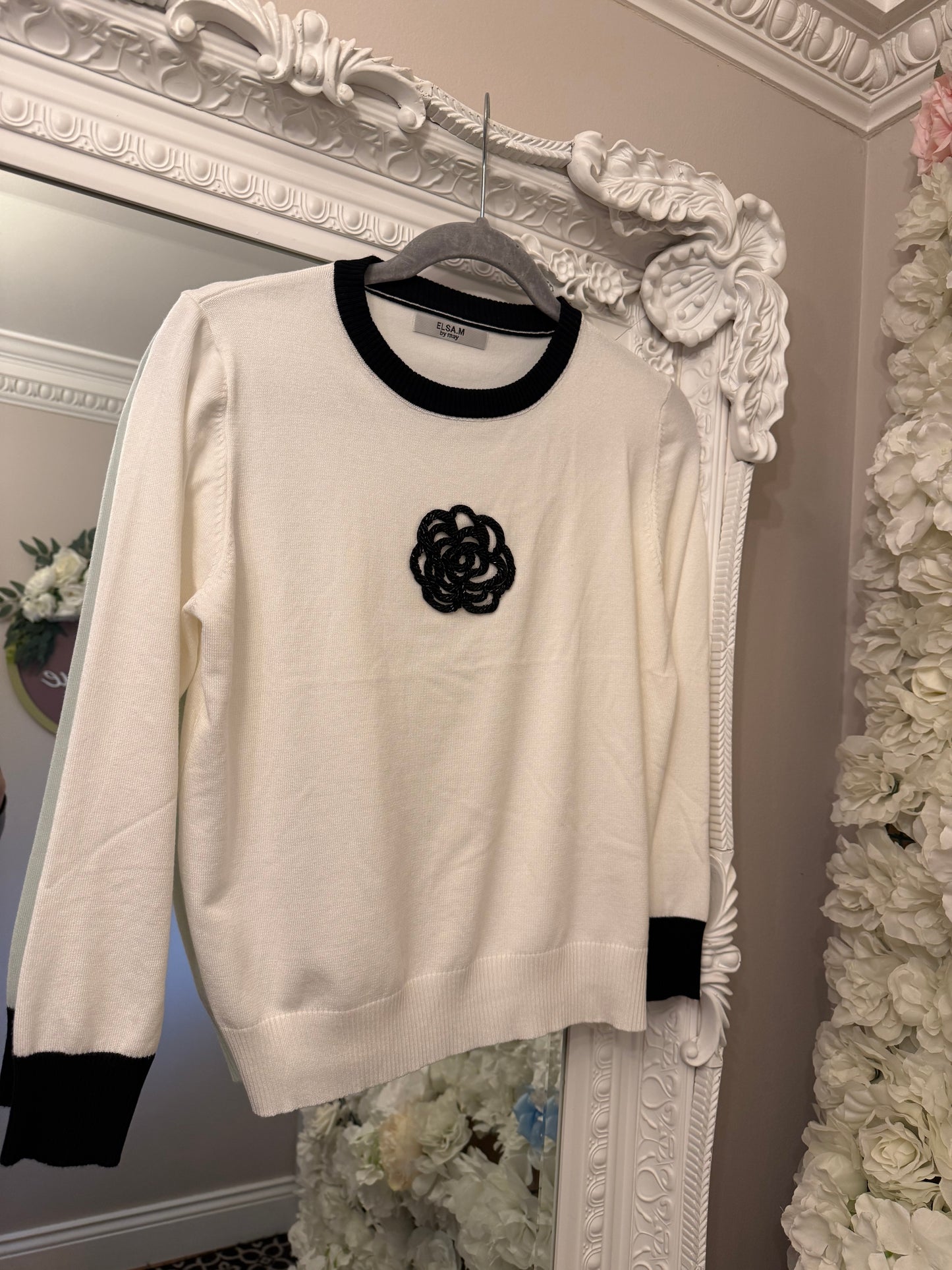 Beaded Flower Jumper