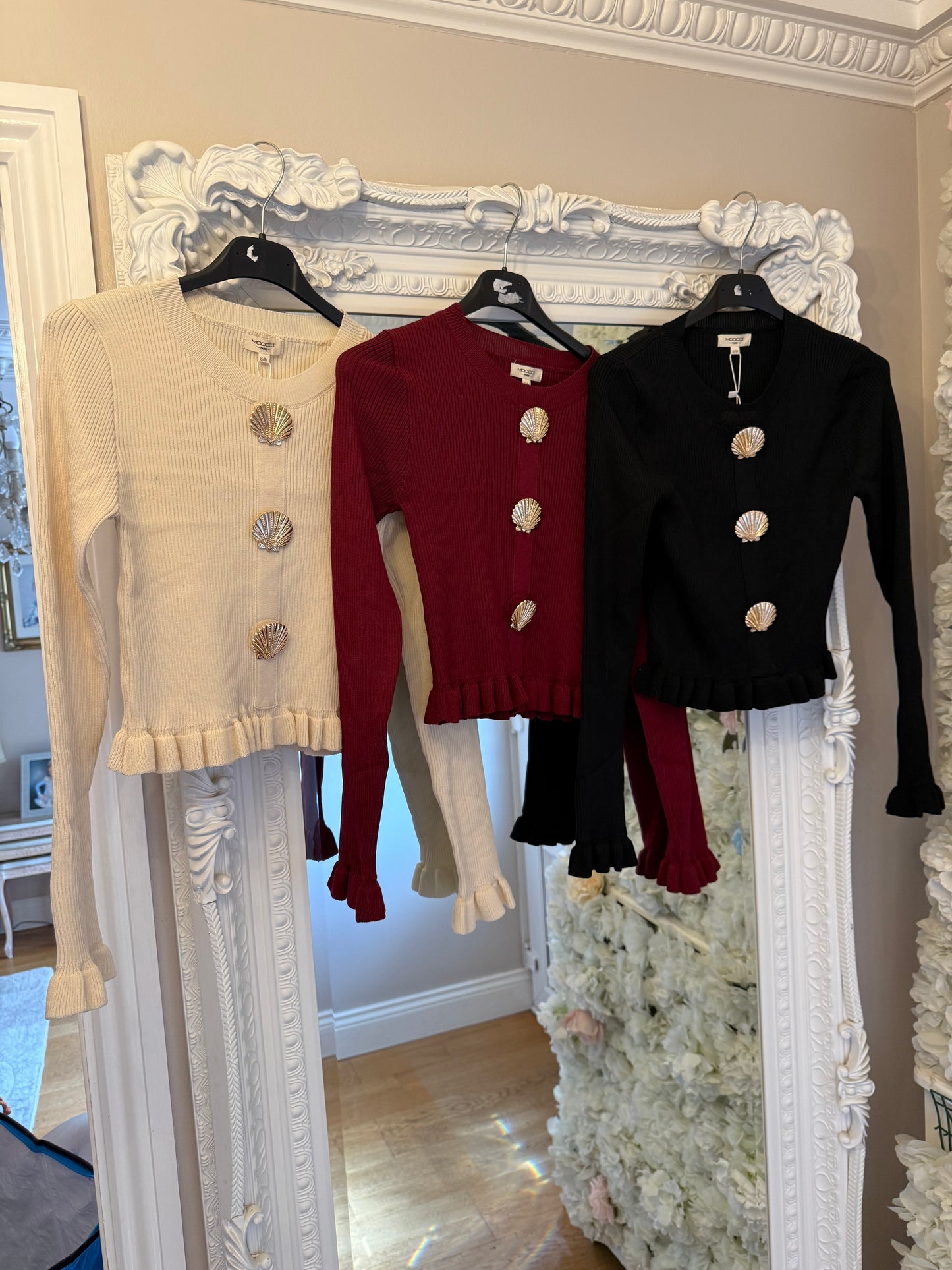 ANDRINA Shell Button Jumper - Petite - One size 2-4-6-8-10