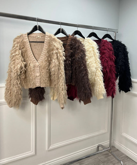 Fluffy Loopy Cardigan - One size