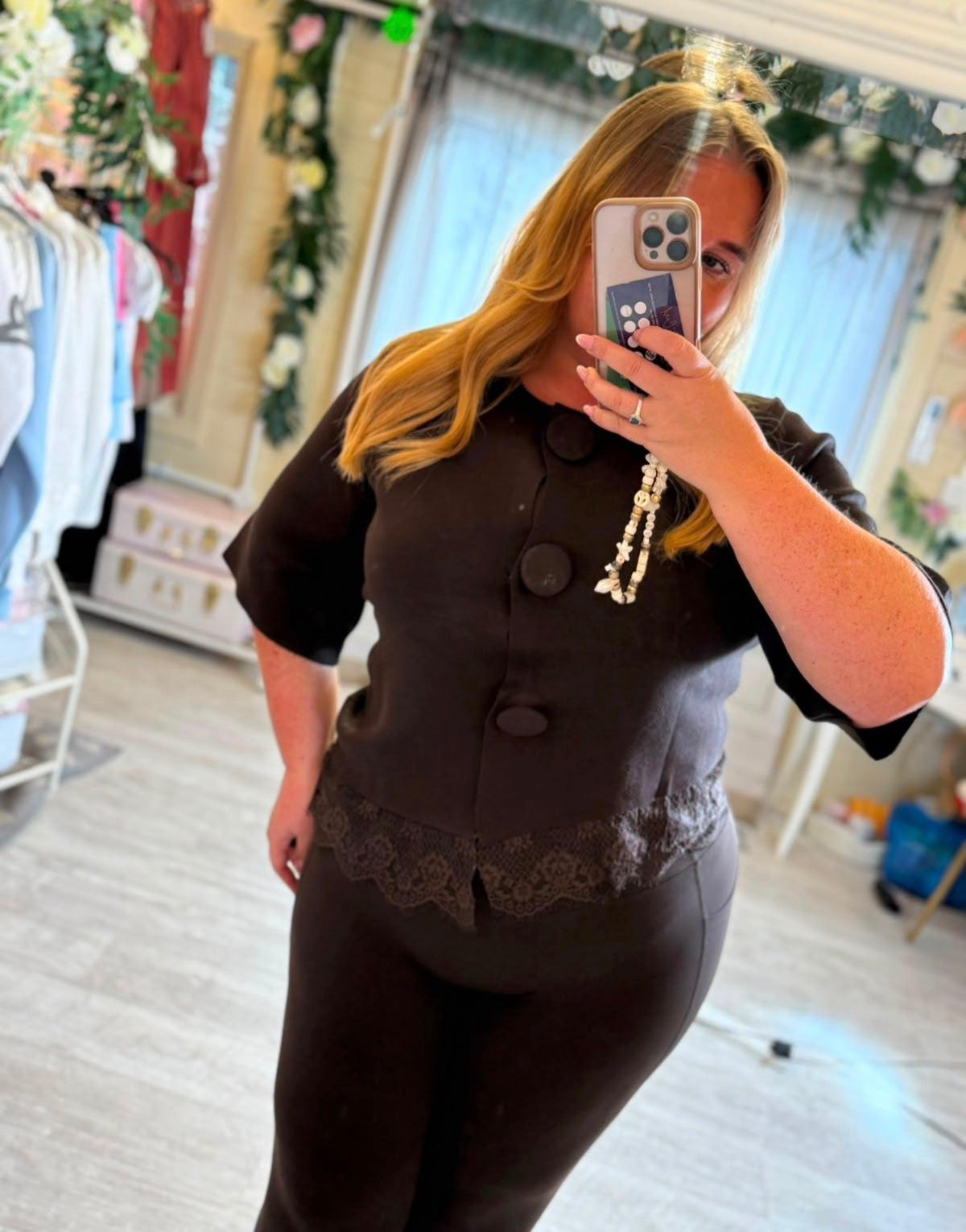 Macey lace top
