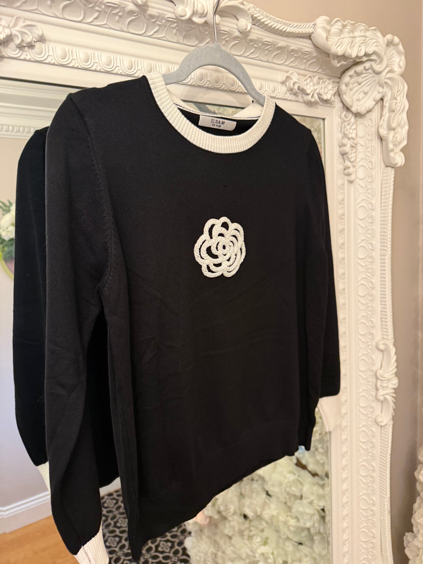 Beaded Flower Jumper