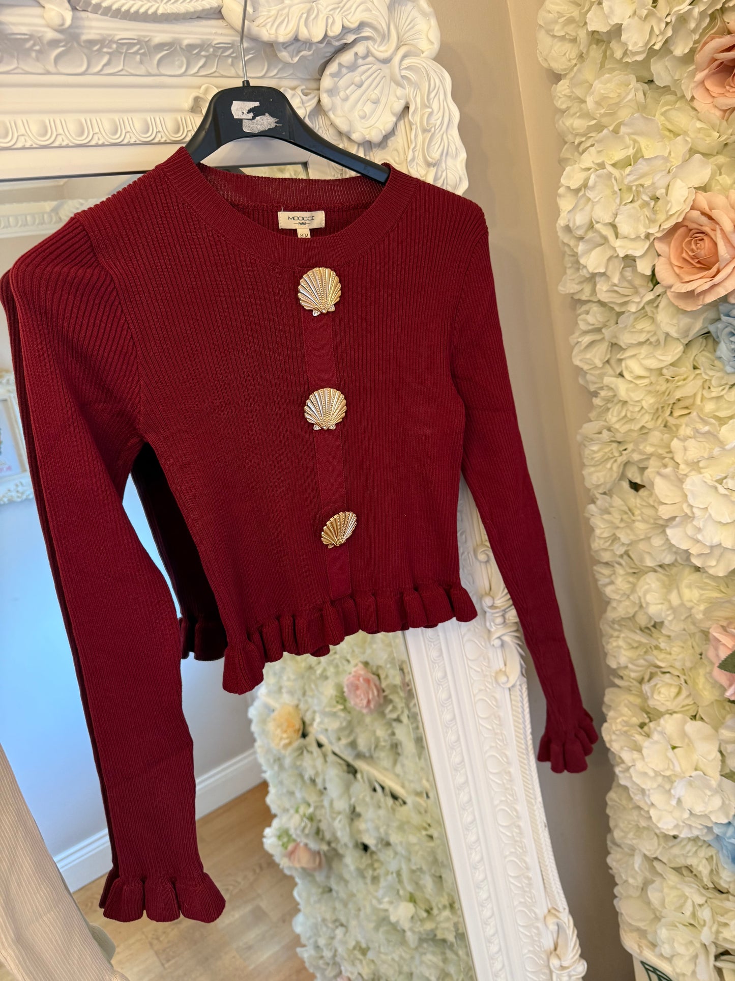 ANDRINA Shell Button Jumper - Petite - One size 2-4-6-8-10