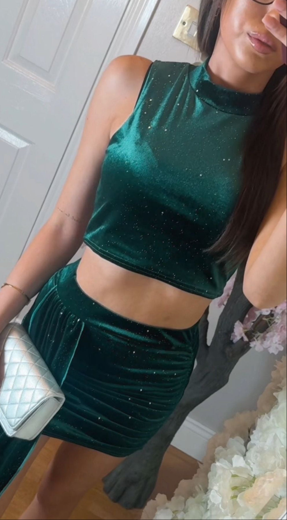 IVY Velvet Sash Co-ord