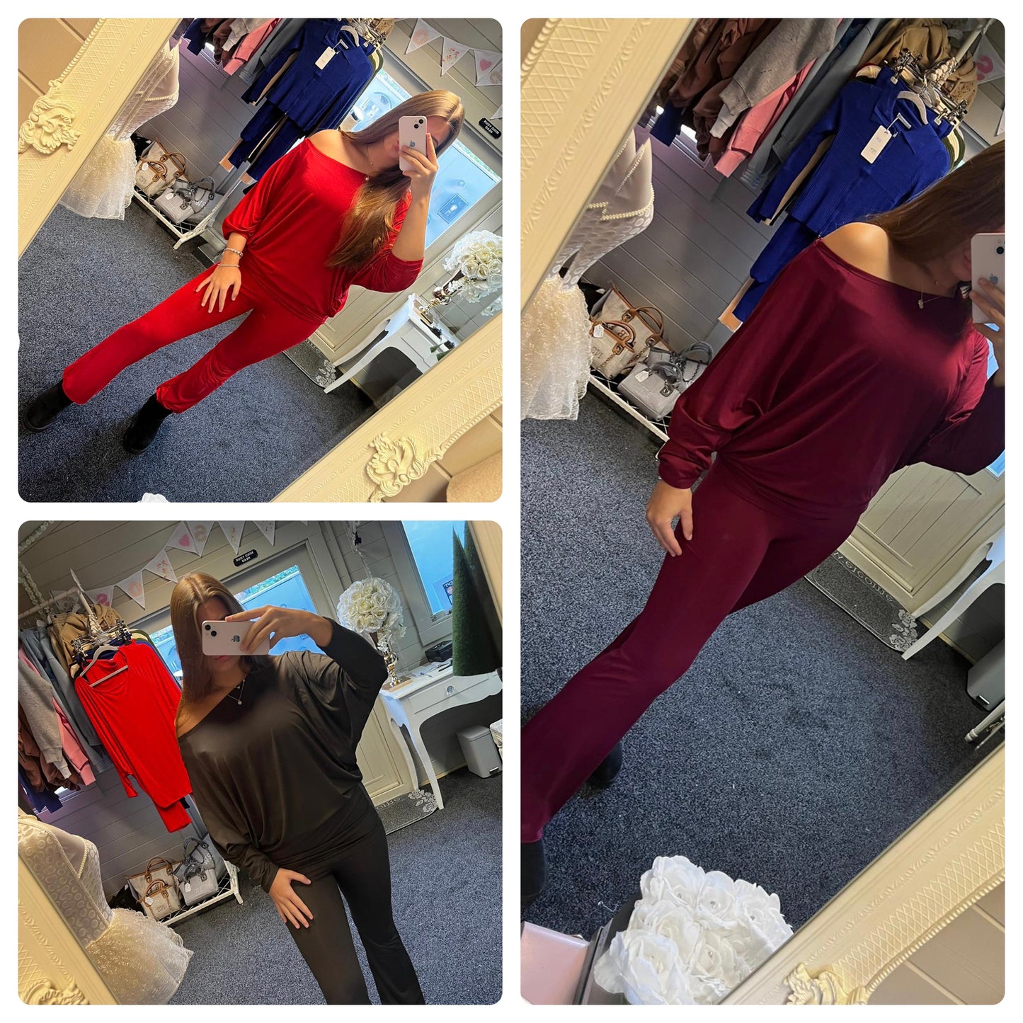 Off the shoulder lounge set co-ord - One size 6-12/14