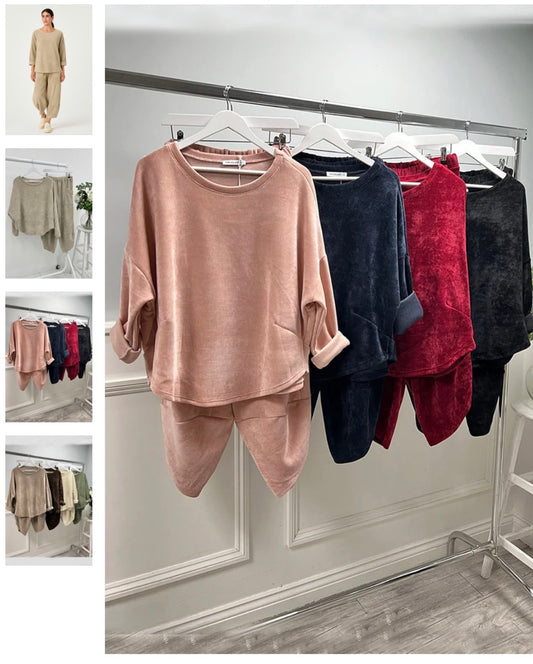 LISA Ribbed Cord Lounge Set