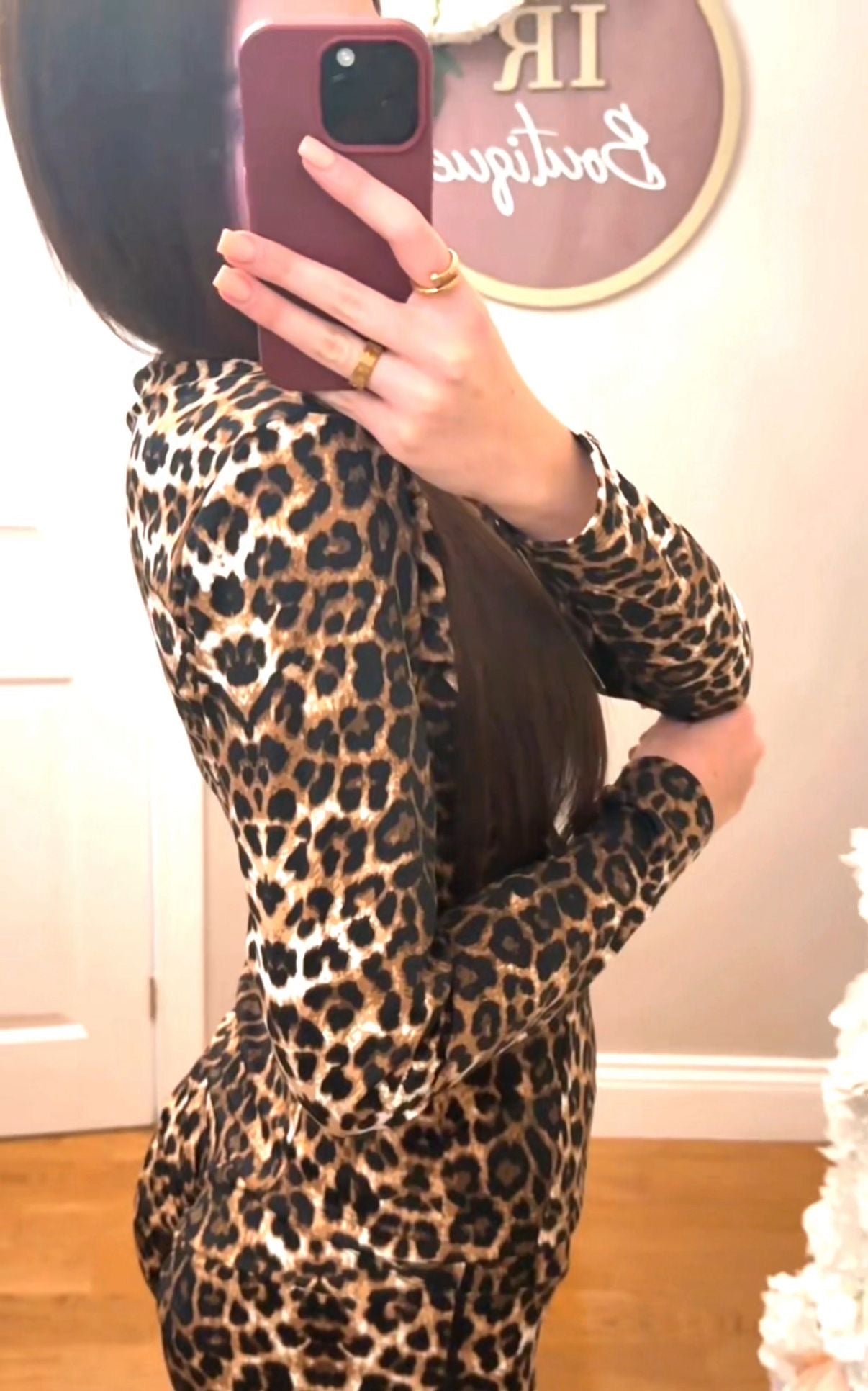Shyanne - Bum Scrunch Leopard Gym Set
