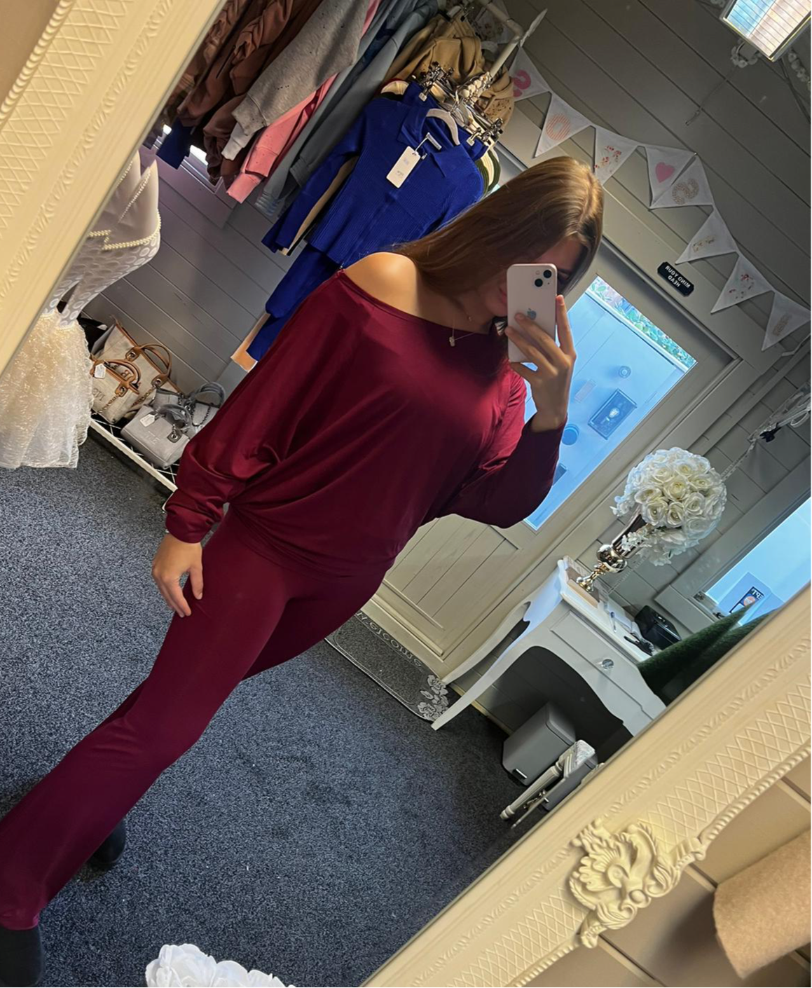 Off the shoulder lounge set co-ord - One size 6-12/14