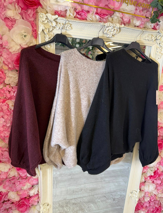 Bobbi balloon sleeve jumper