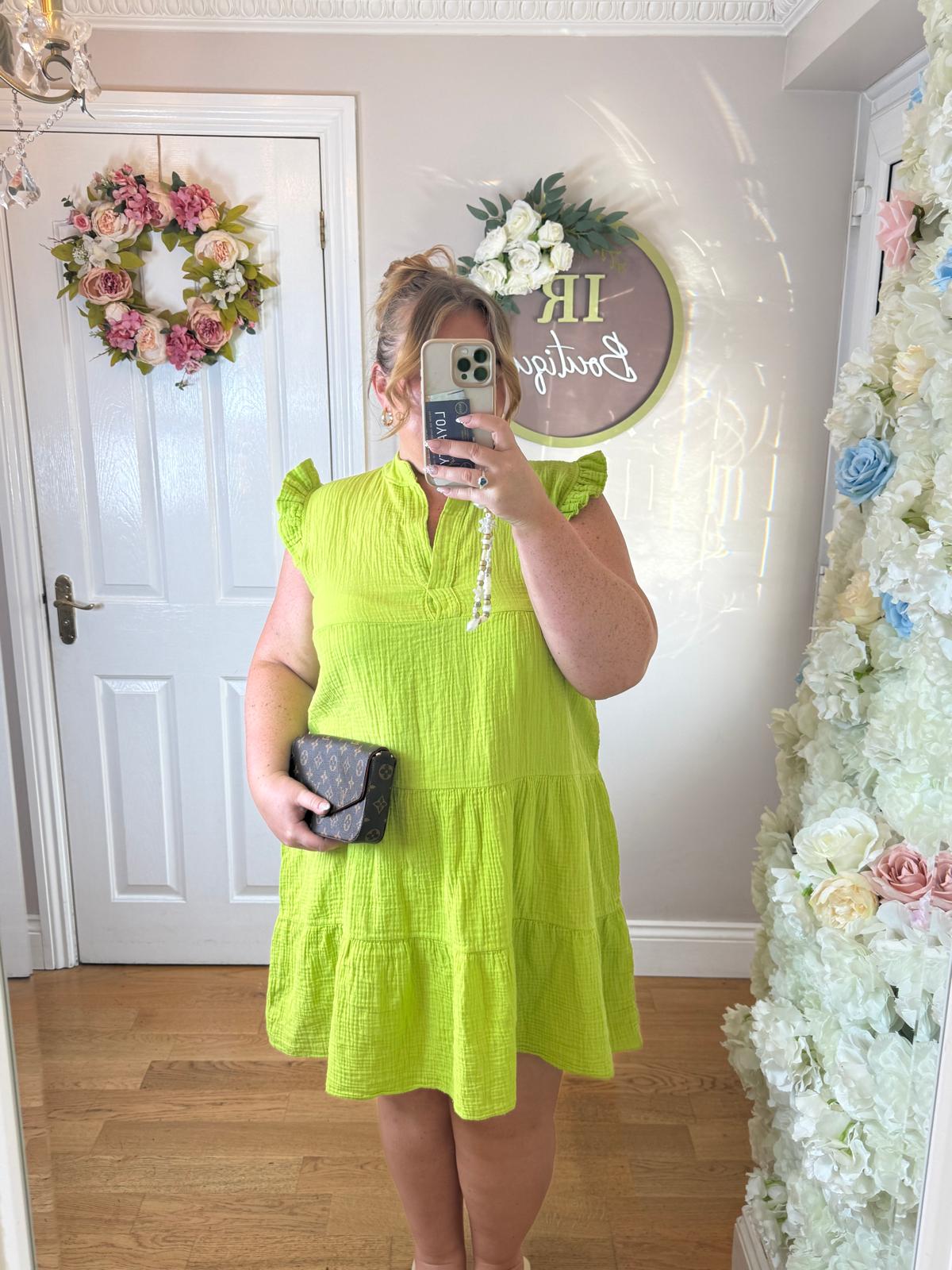 Cheesecloth Swing Dress - One size 10-16/18