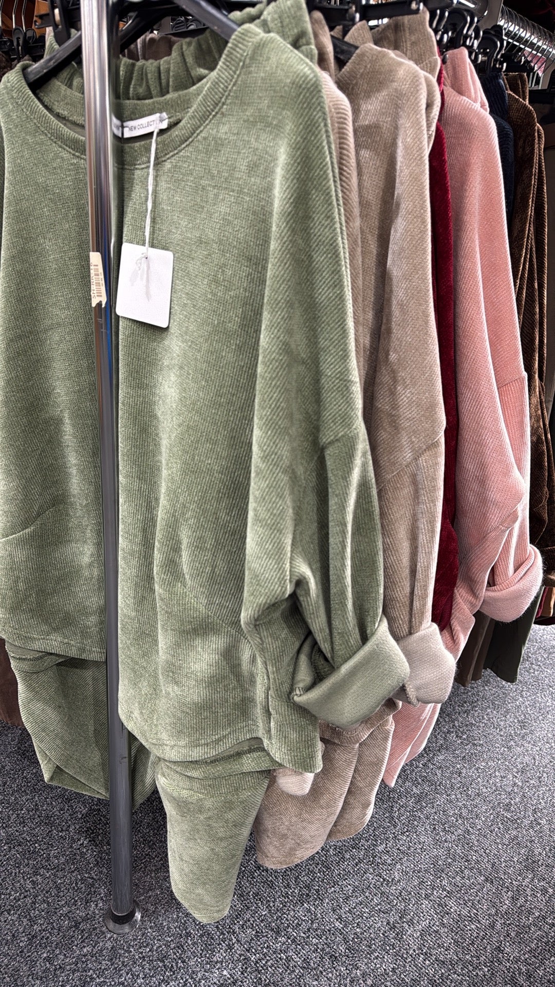 LISA Ribbed Cord Lounge Set