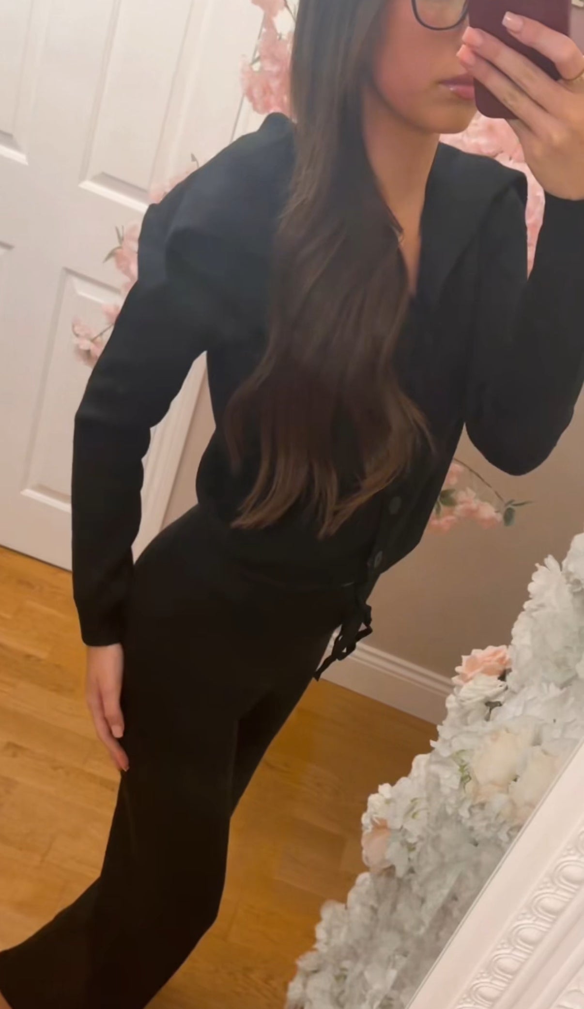 Fern - button up flared collar lounge set