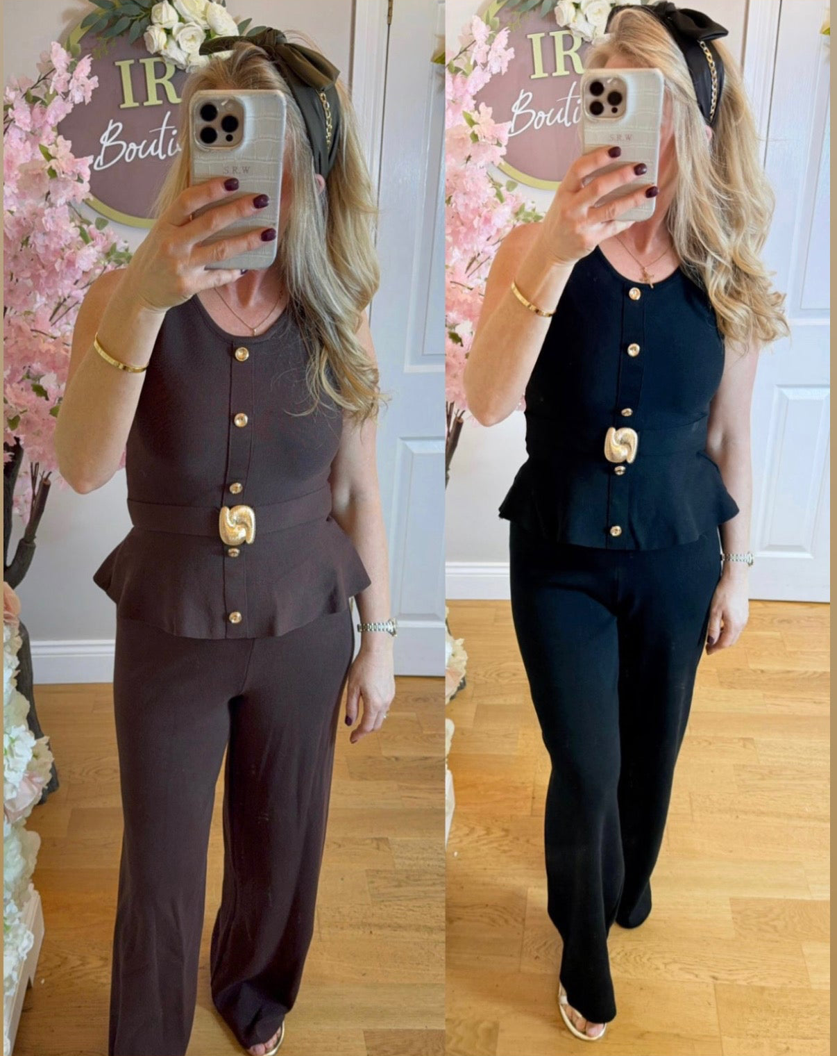 Chrissy Co-ord Set - Sleeveless Knit Two-Piece | 4 Colours