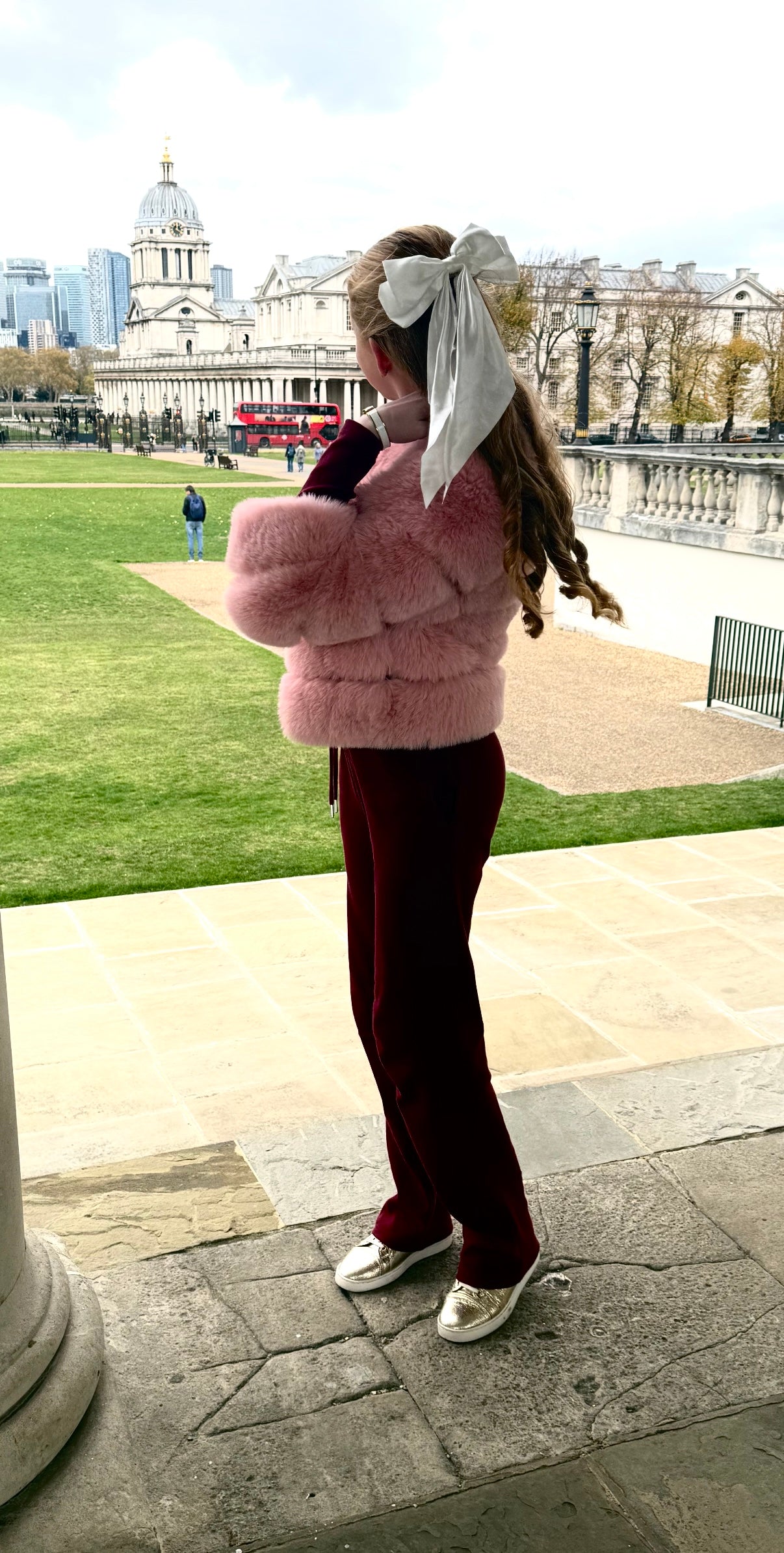 Pink Premium Faux Fur Jacket - 4 Row Sleeve