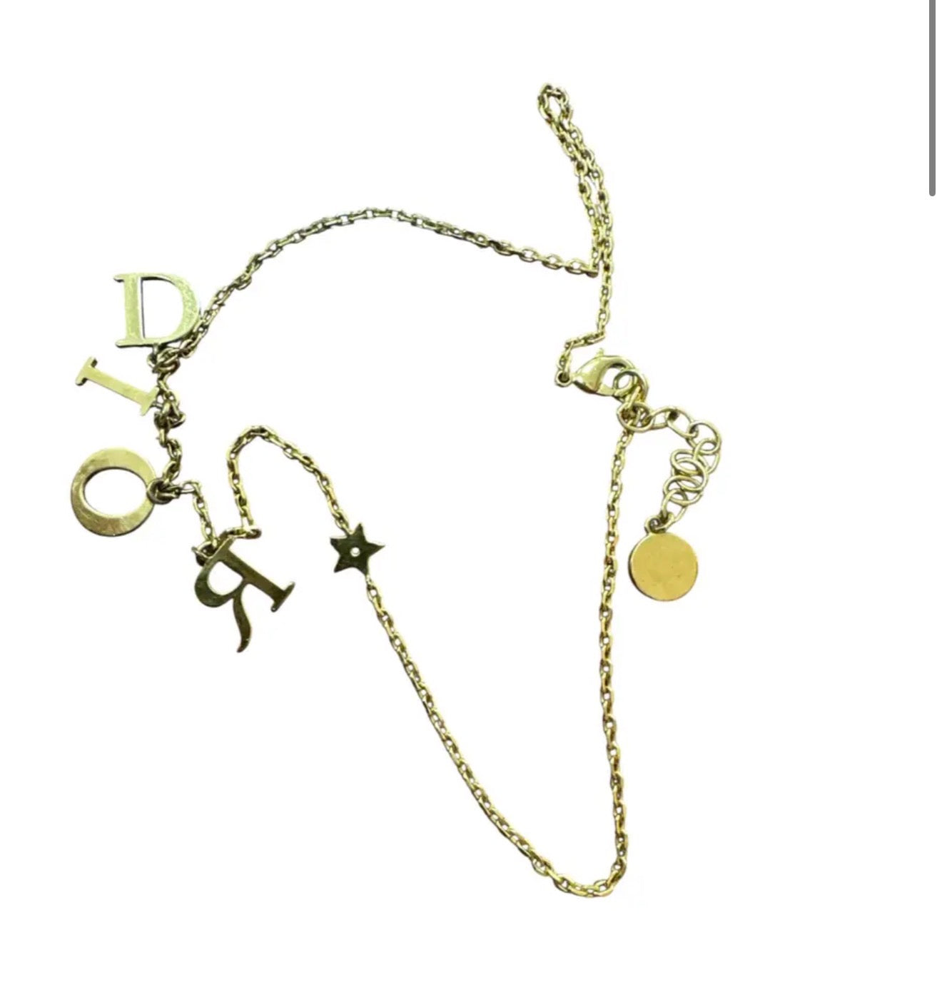 D Gold Letter Bracelet