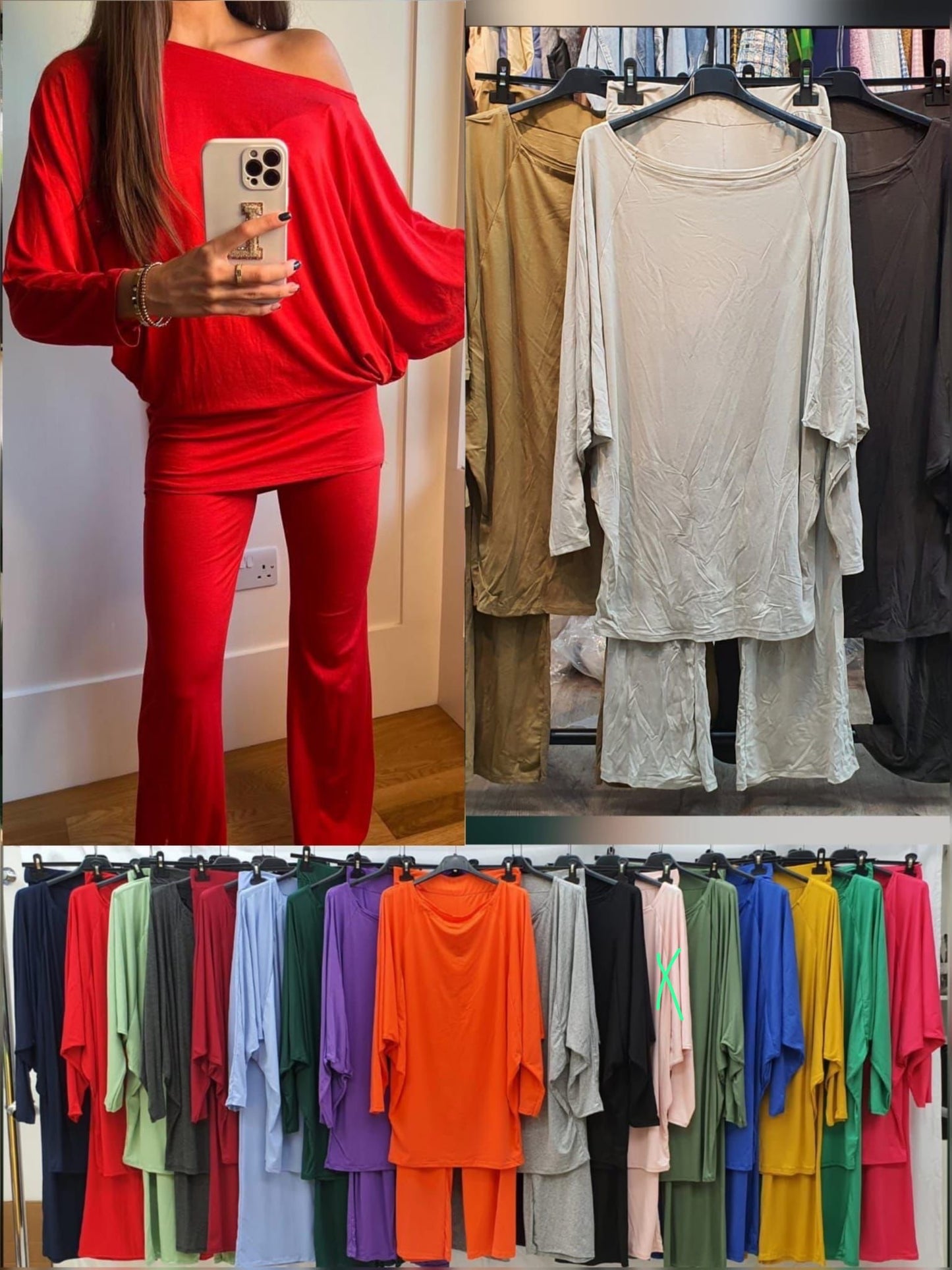 Off the shoulder lounge set co-ord - One size 6-12/14