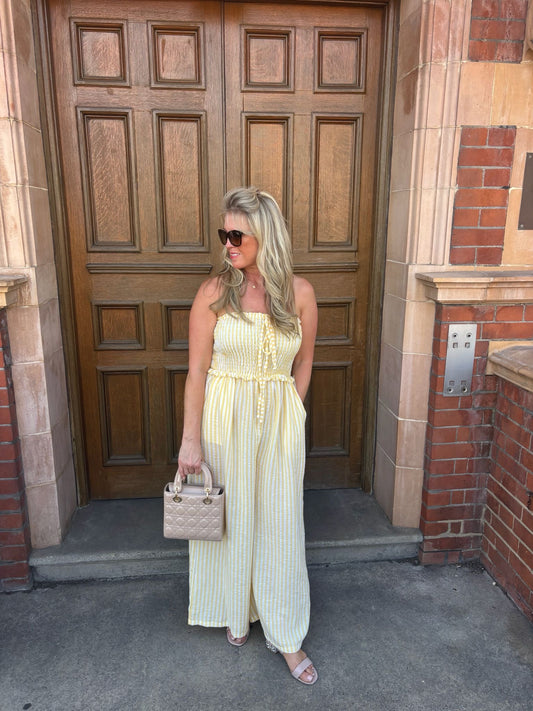 PIPPA Striped Jumpsuit - One size 8-16