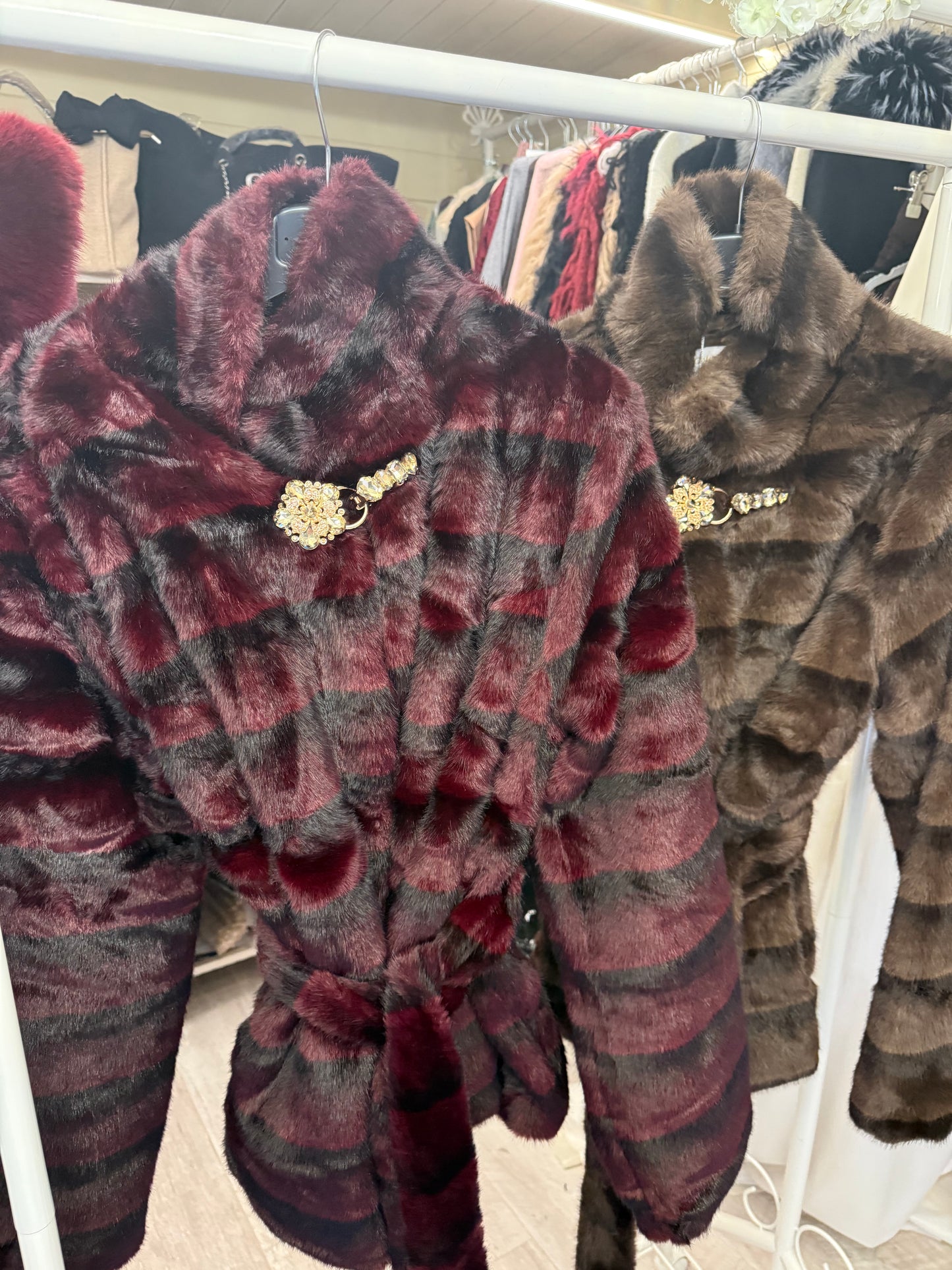 AMY - Faux Fur Jacket - 4 Colours