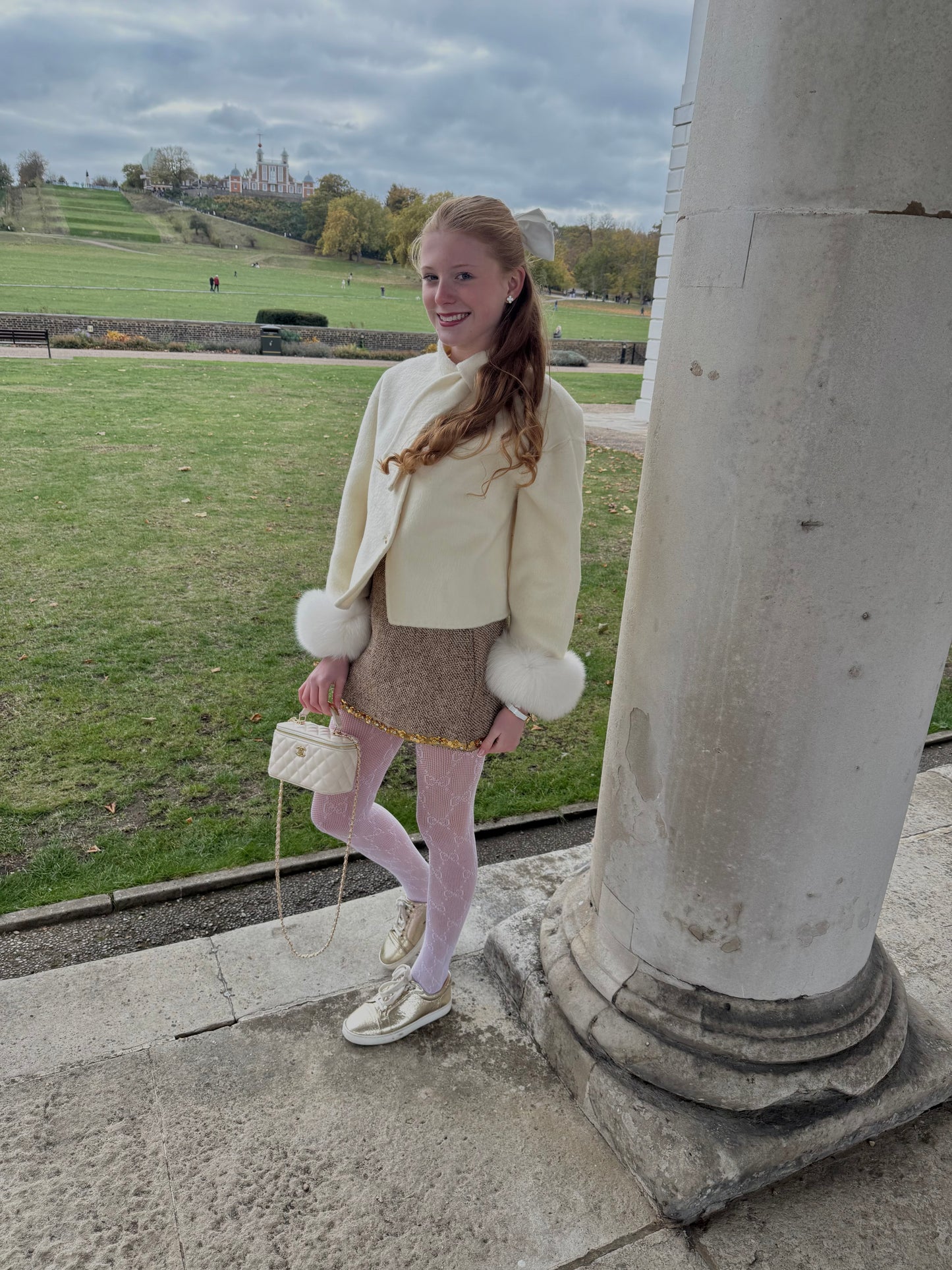 CHELSEA - Real Fur Trim Cashmere Mix Jacket