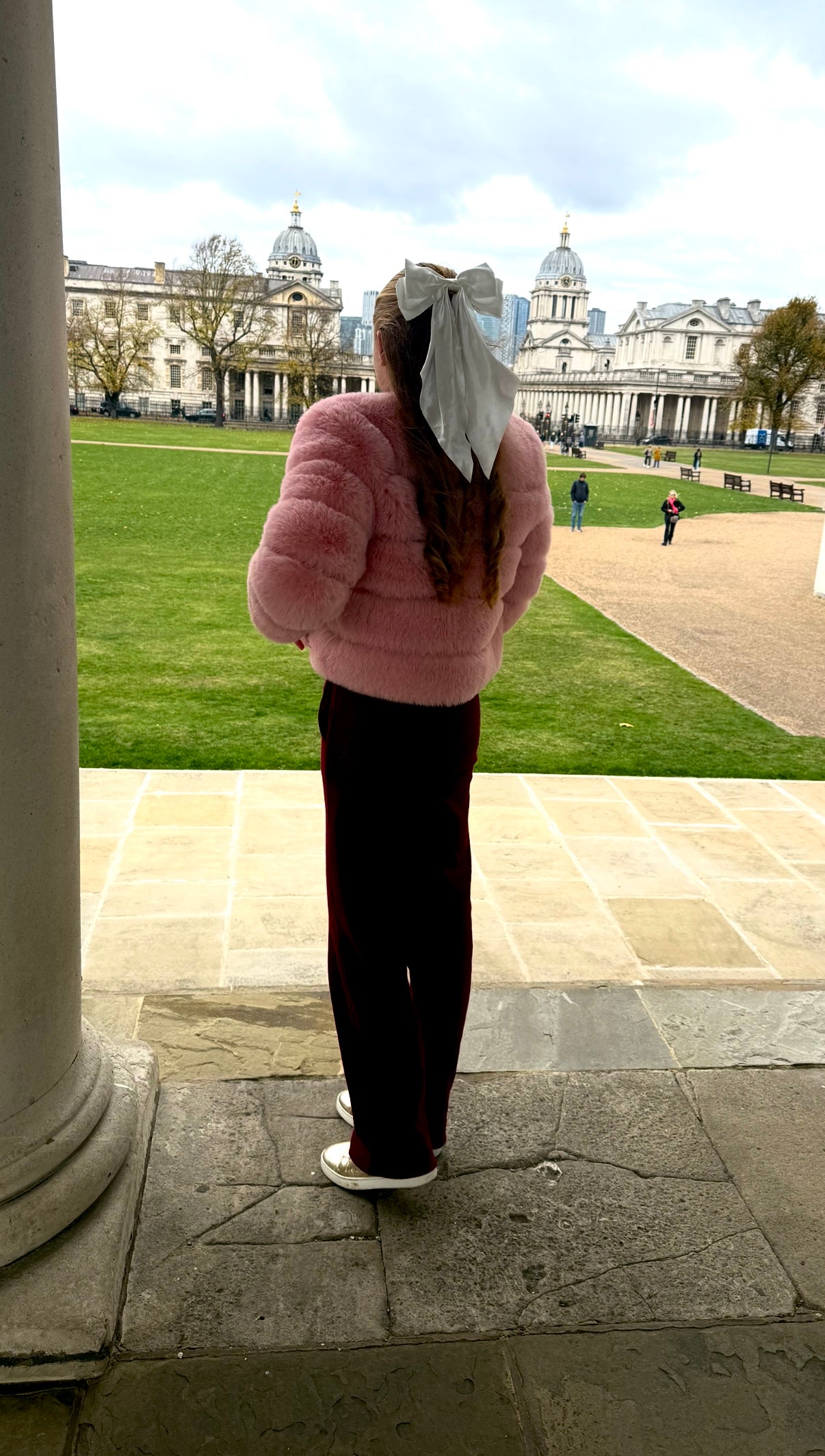 Pink Premium Faux Fur Jacket - 4 Row Sleeve