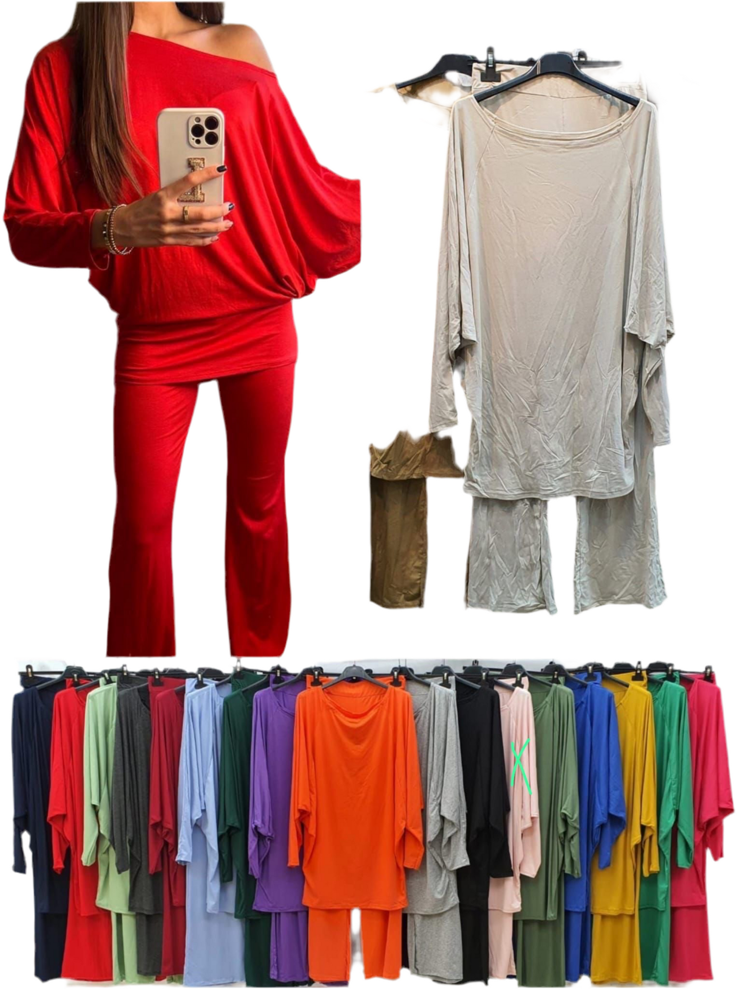 Off the shoulder lounge set co-ord - One size 6-12/14