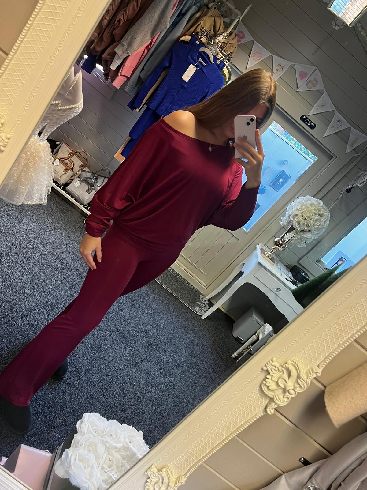 Off the shoulder lounge set co-ord - One size 6-12/14