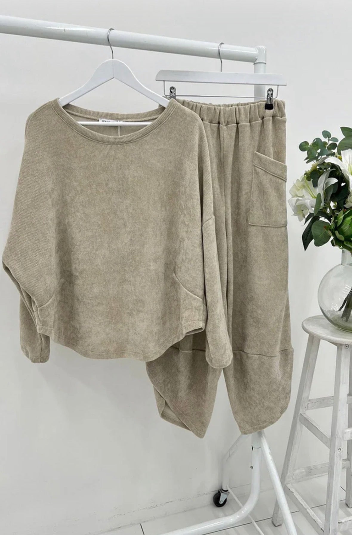 LISA Ribbed Cord Lounge Set