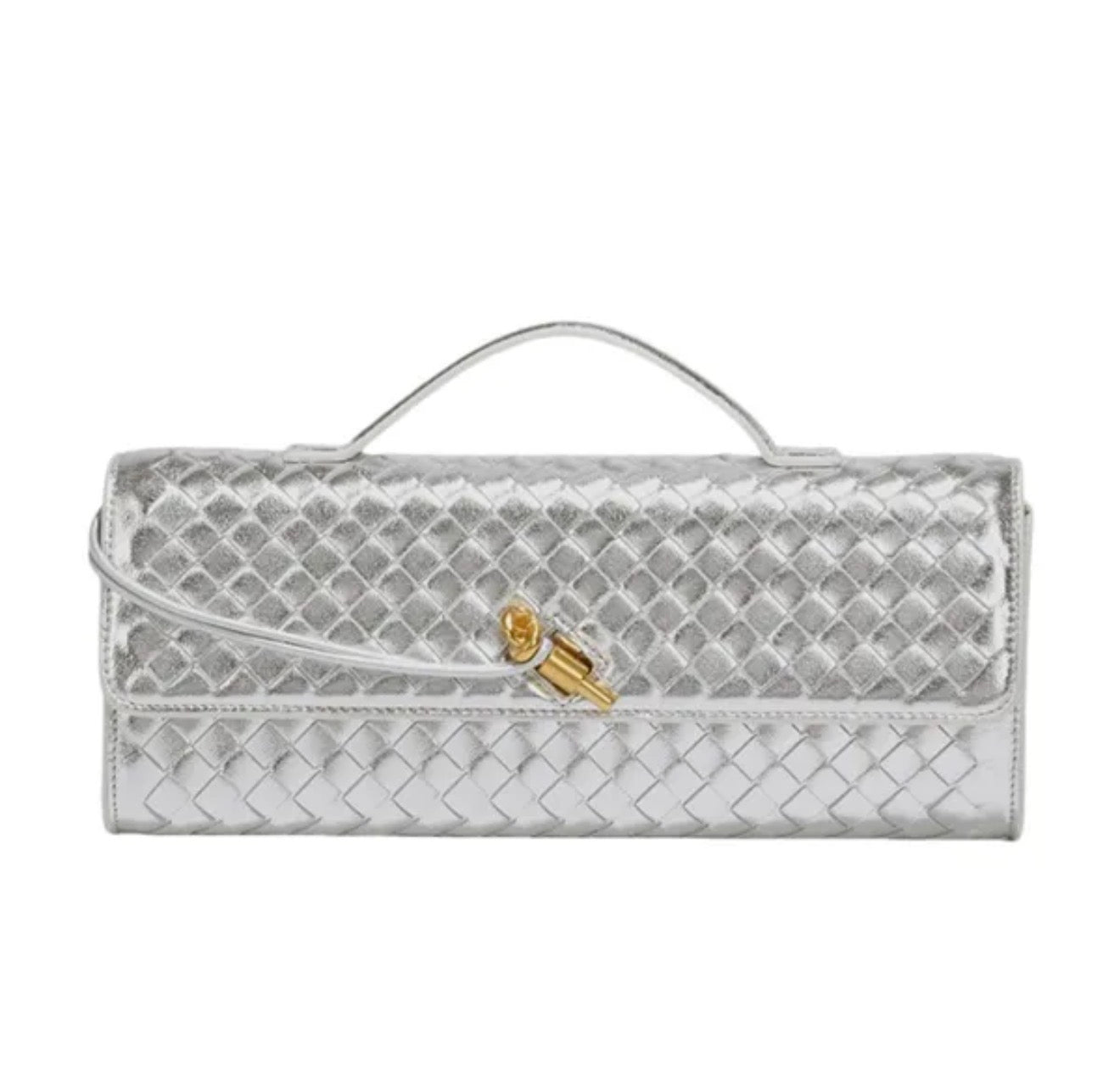 Woven Clutch Purse / Cross Body Bag