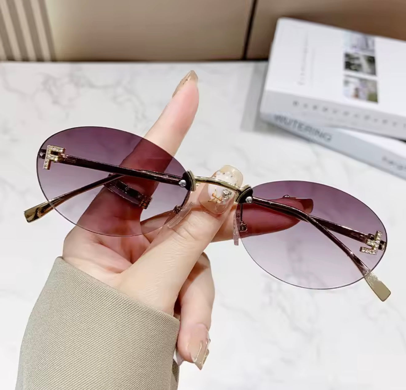 F Crystal Sunglasses - 5 Colours