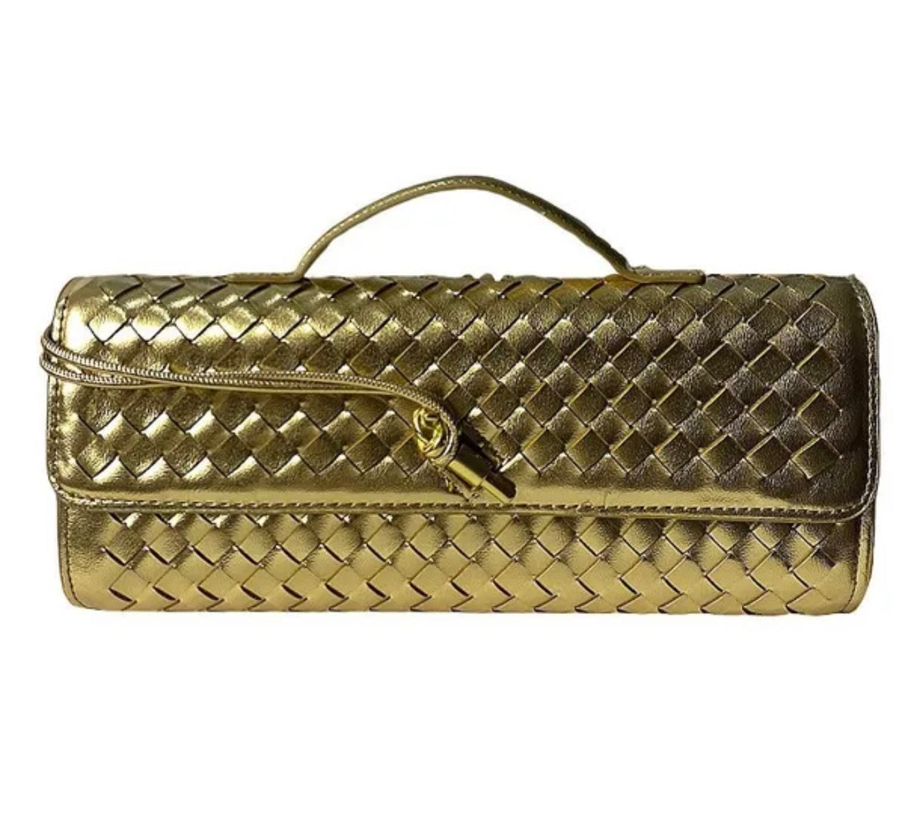 Woven Clutch Purse / Cross Body Bag